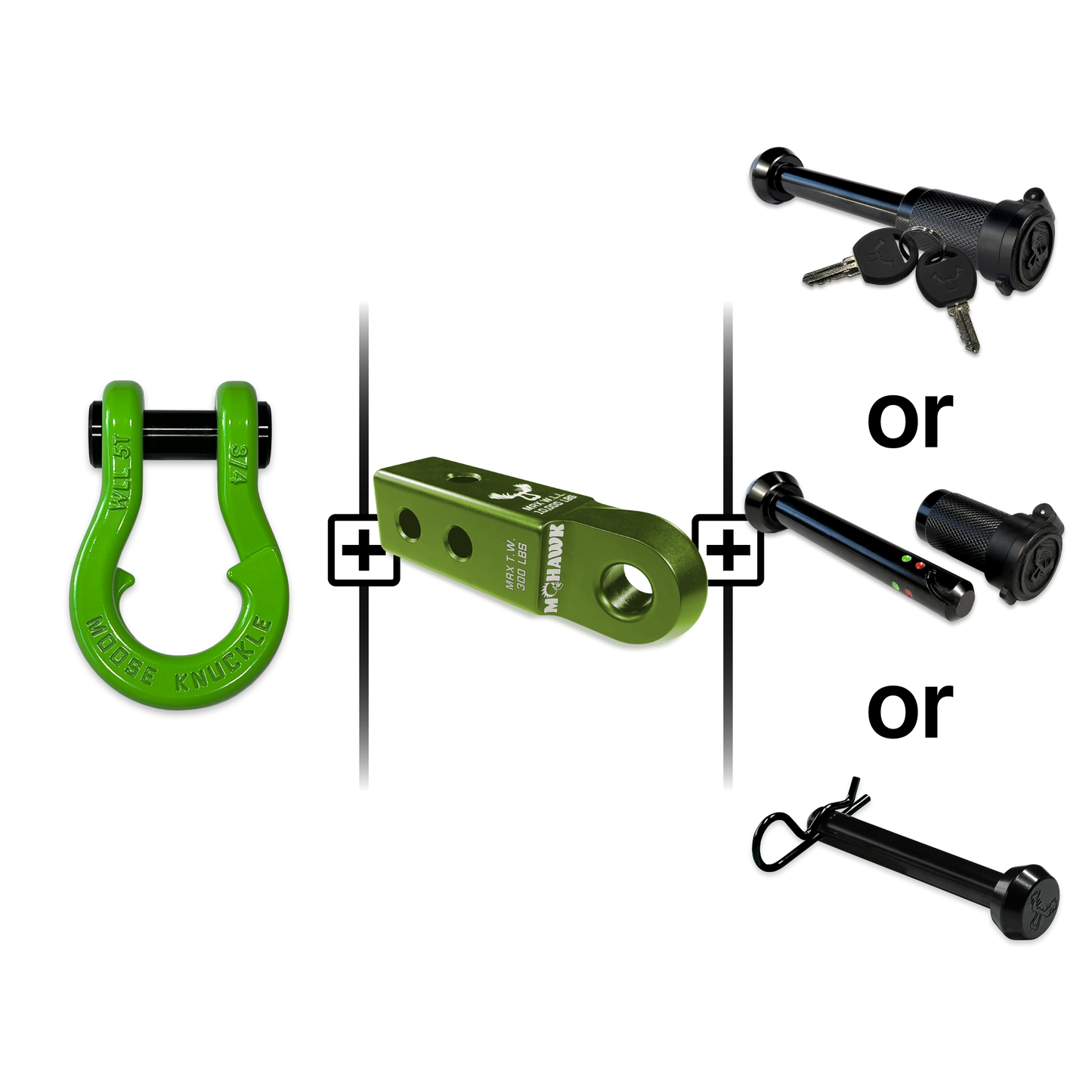 Jowl® Split Shackle® 3/4 Mohawk Receiver 2.0 Hitch Pin Bundle