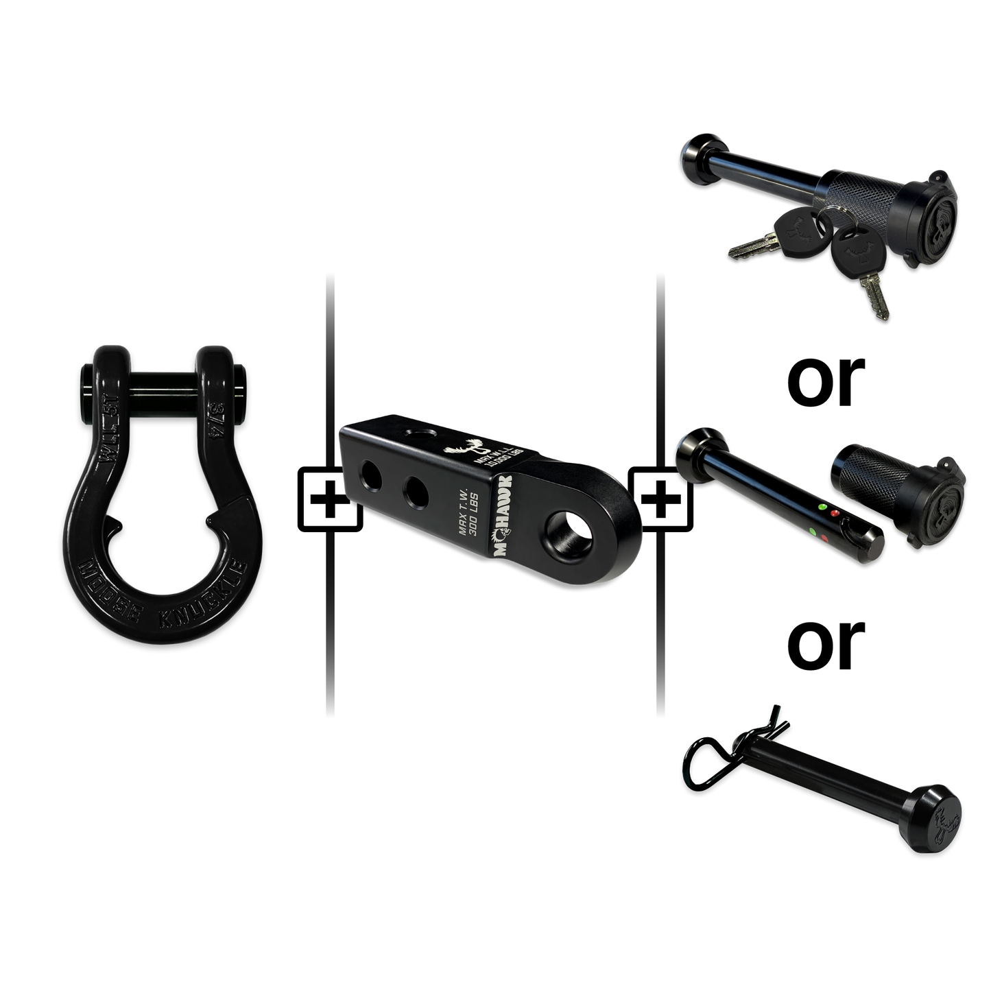 Jowl® Split Shackle® 3/4 Mohawk Receiver 2.0 Hitch Pin Bundle