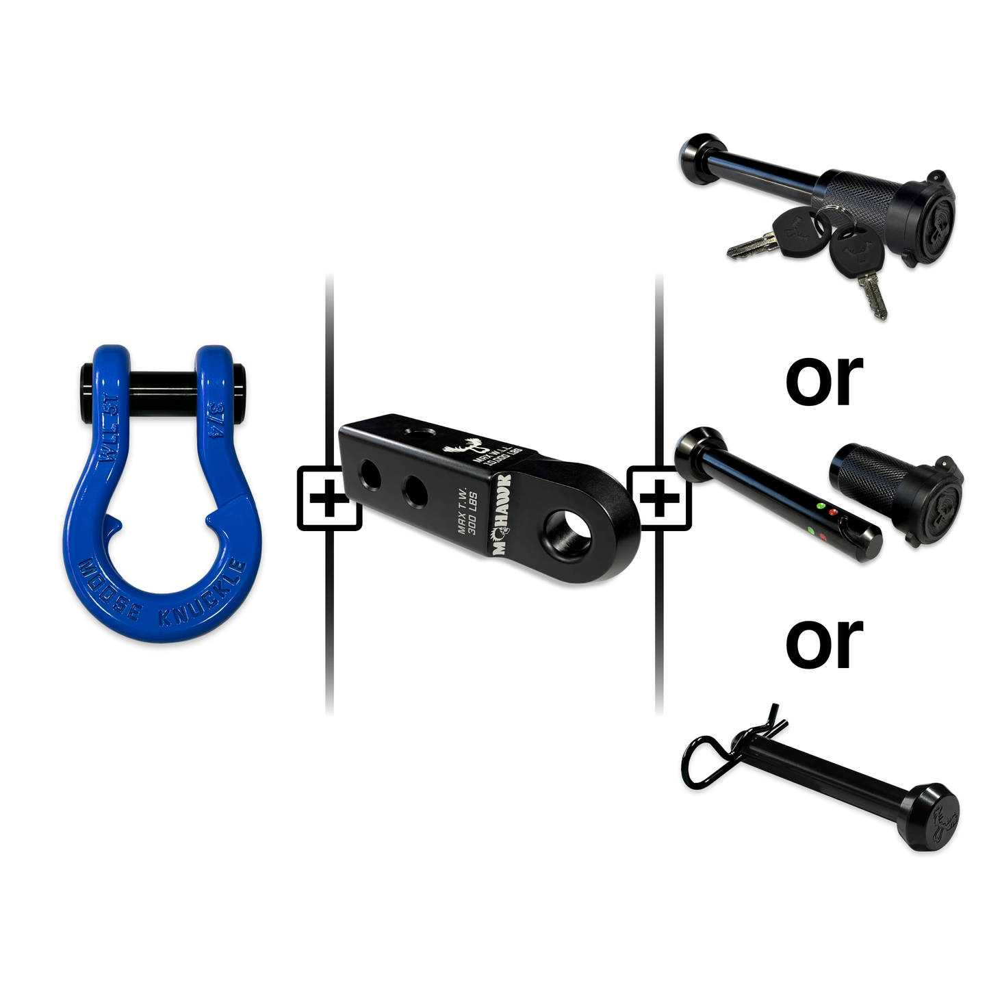 Jowl® Split Shackle® 3/4 Mohawk Receiver 2.0 Hitch Pin Bundle