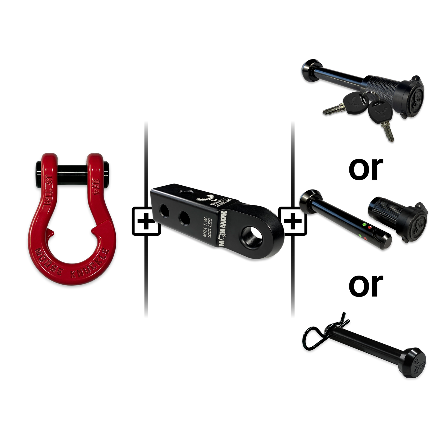 Jowl® Split Shackle® 3/4 Mohawk Receiver 2.0 Hitch Pin Bundle
