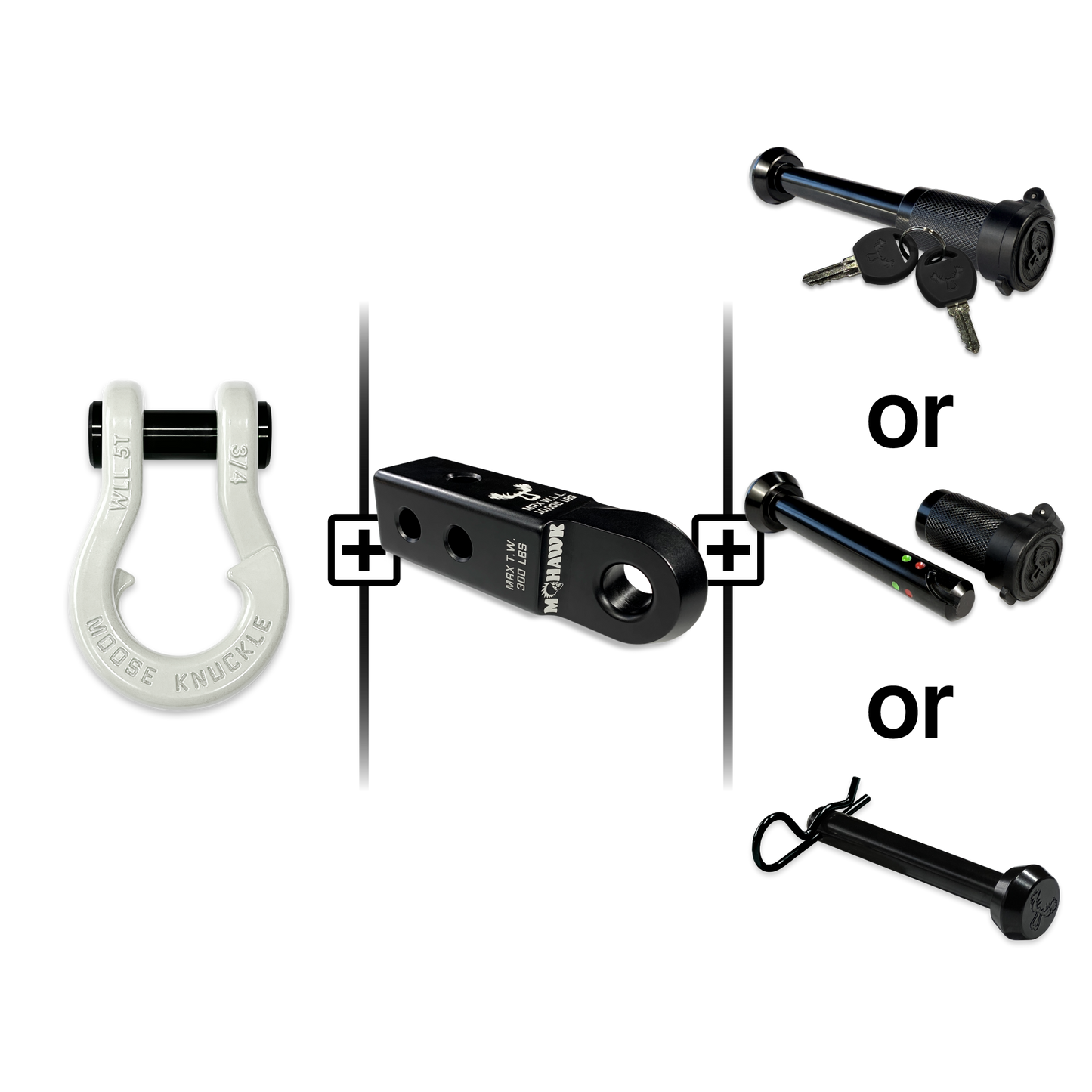 Jowl® Split Shackle® 3/4 Mohawk Receiver 2.0 Hitch Pin Bundle