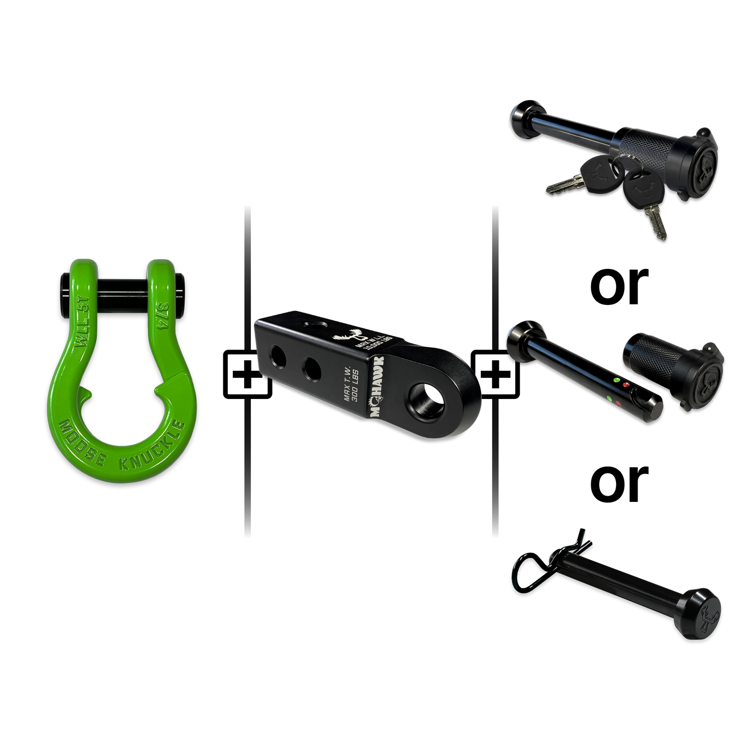 Jowl® Split Shackle® 3/4 Mohawk Receiver 2.0 Hitch Pin Bundle