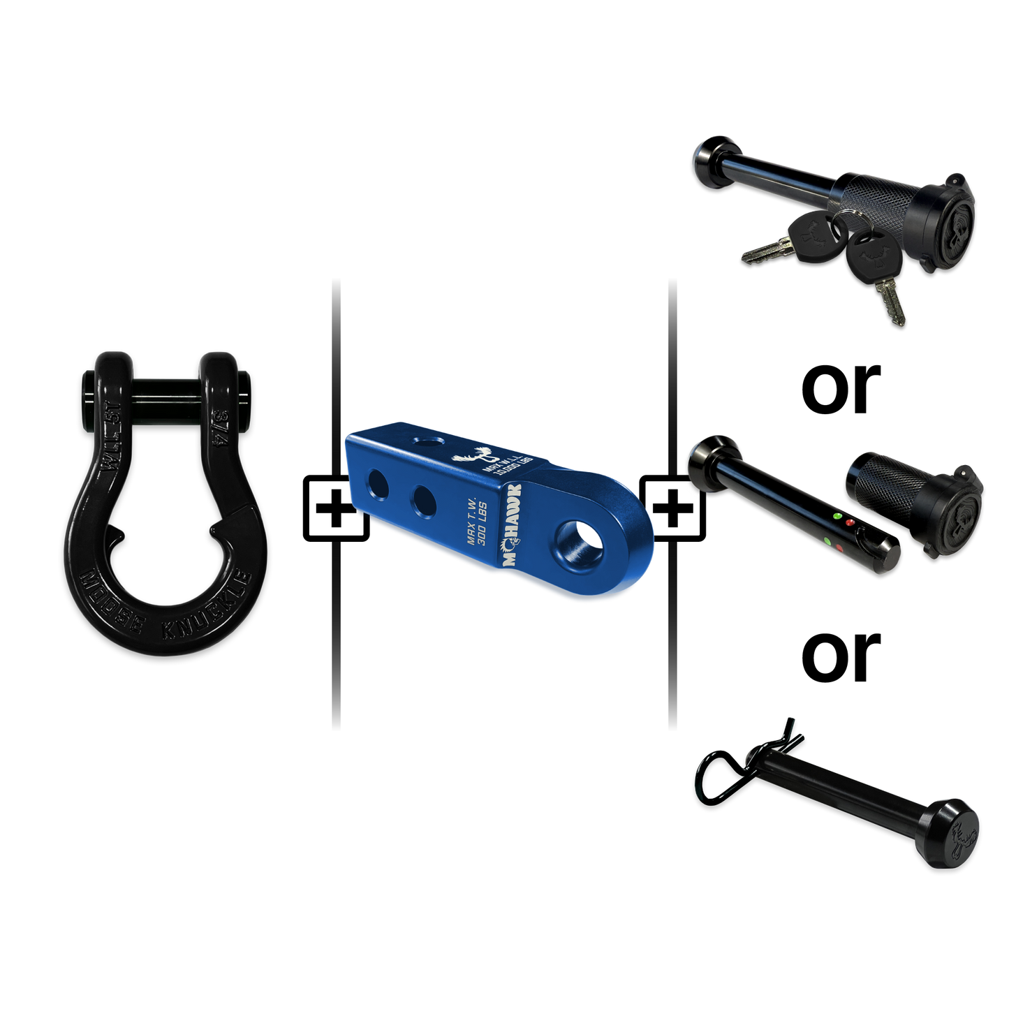 Jowl® Split Shackle® 3/4 Mohawk Receiver 2.0 Hitch Pin Bundle