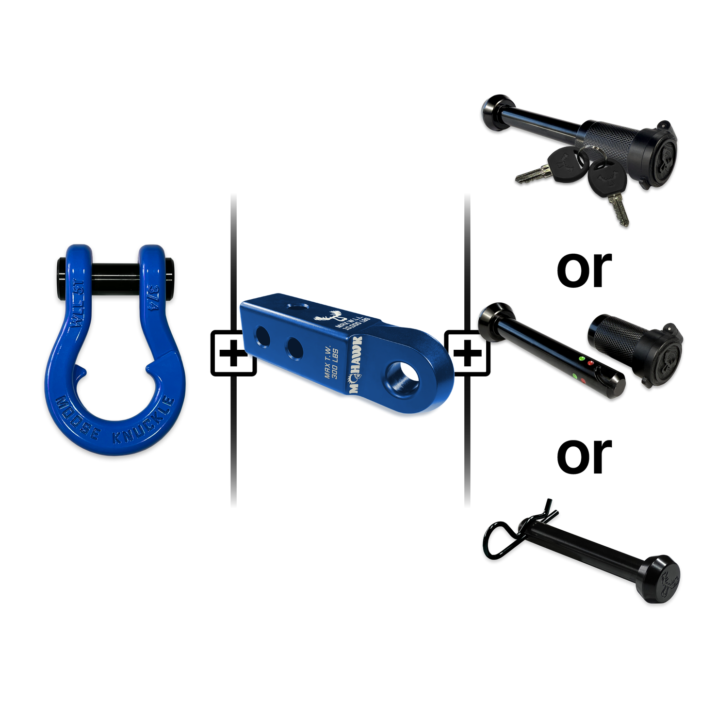 Jowl® Split Shackle® 3/4 Mohawk Receiver 2.0 Hitch Pin Bundle