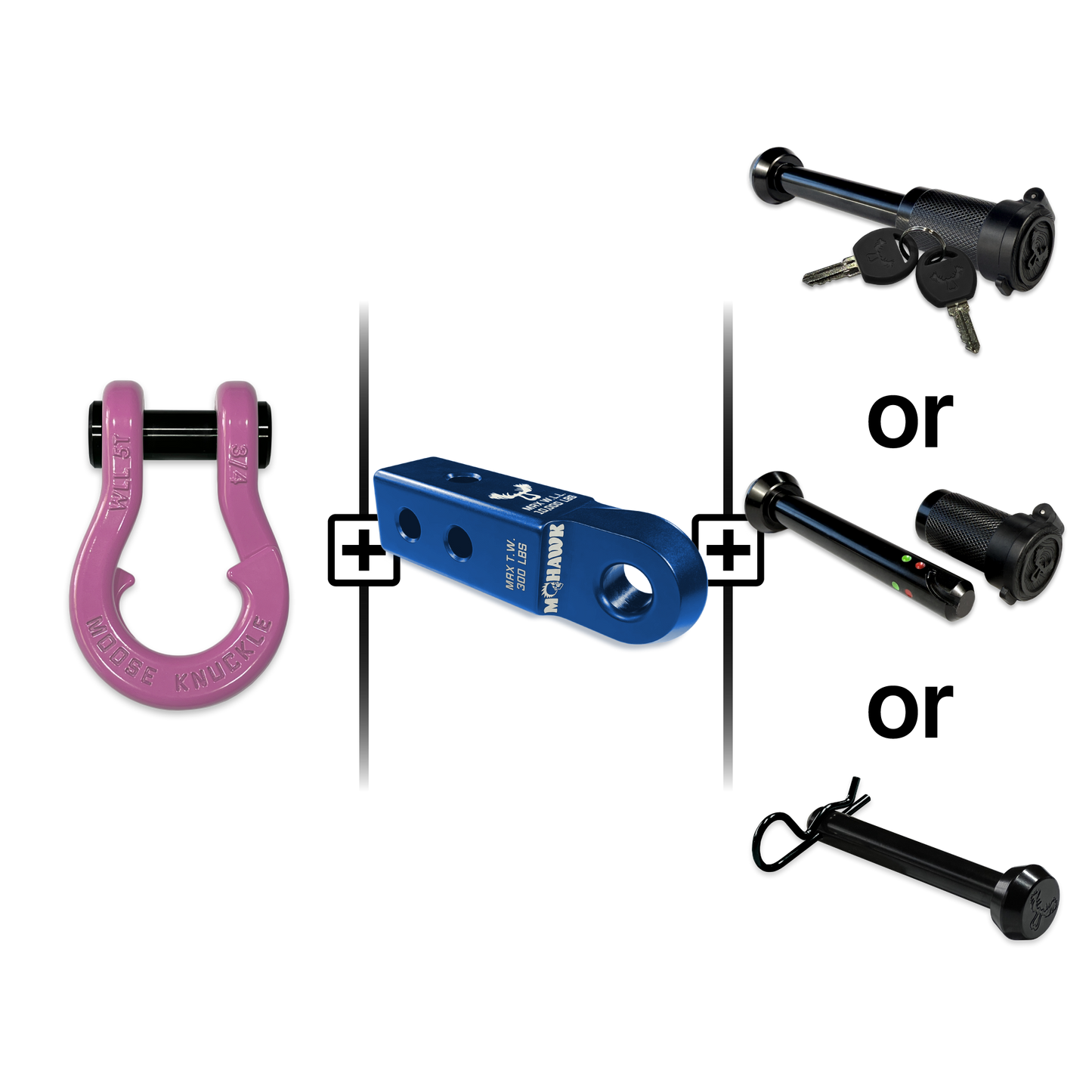 Jowl® Split Shackle® 3/4 Mohawk Receiver 2.0 Hitch Pin Bundle