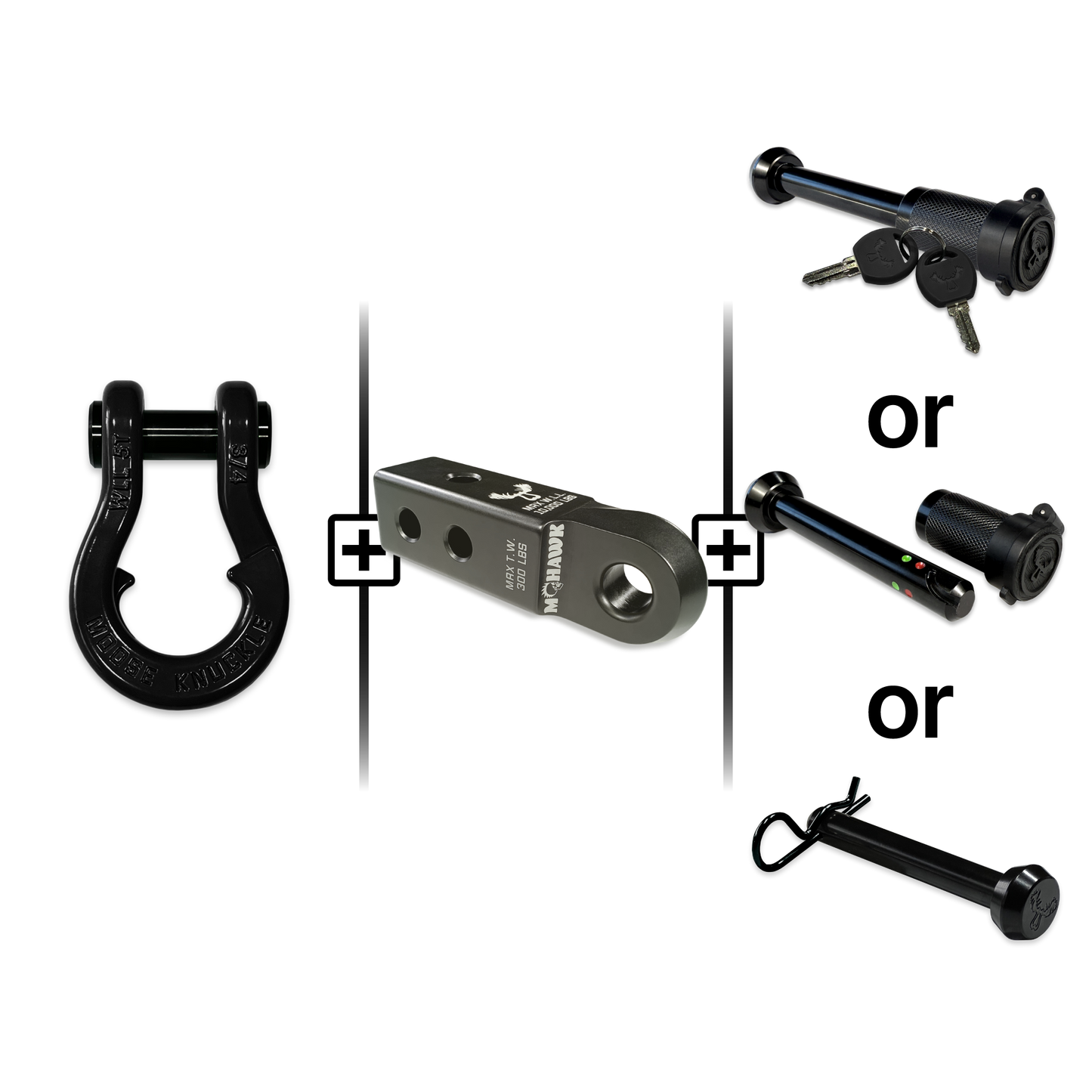 Jowl® Split Shackle® 3/4 Mohawk Receiver 2.0 Hitch Pin Bundle