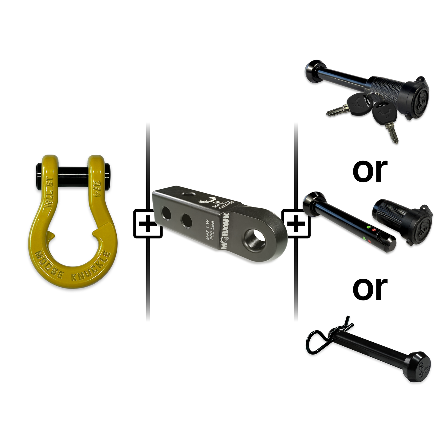Jowl® Split Shackle® 3/4 Mohawk Receiver 2.0 Hitch Pin Bundle