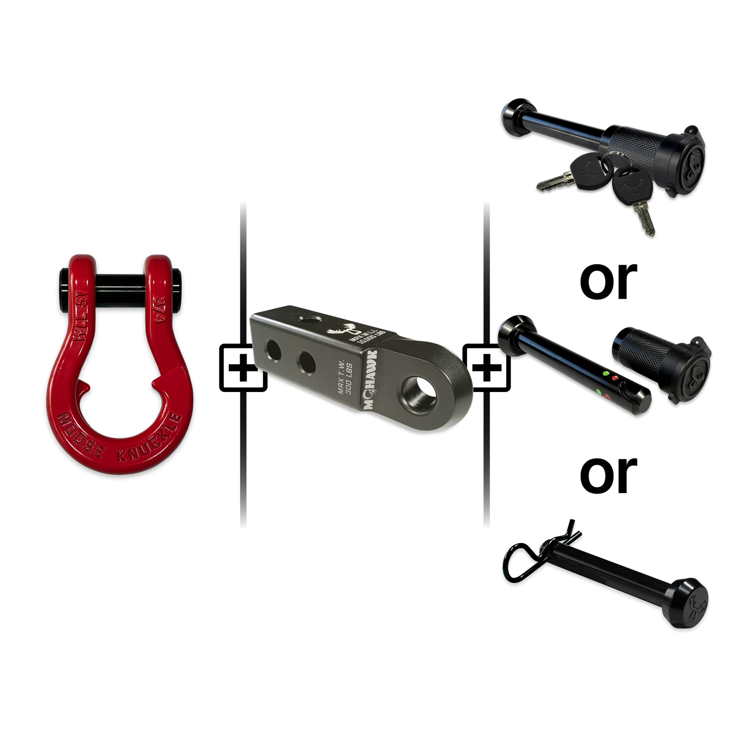 Jowl® Split Shackle® 3/4 Mohawk Receiver 2.0 Hitch Pin Bundle