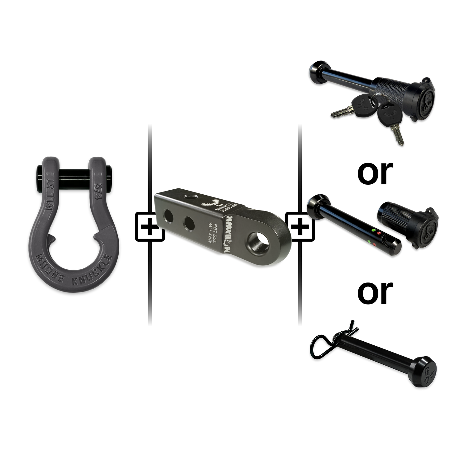 Jowl® Split Shackle® 3/4 Mohawk Receiver 2.0 Hitch Pin Bundle