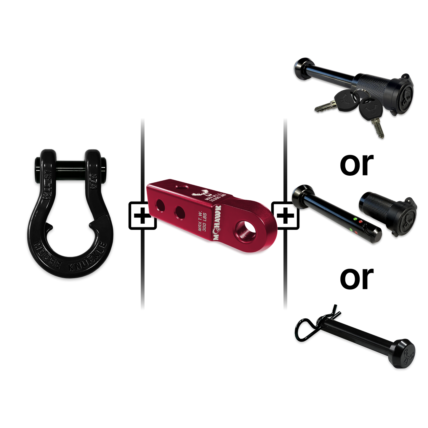 Jowl® Split Shackle® 3/4 Mohawk Receiver 2.0 Hitch Pin Bundle