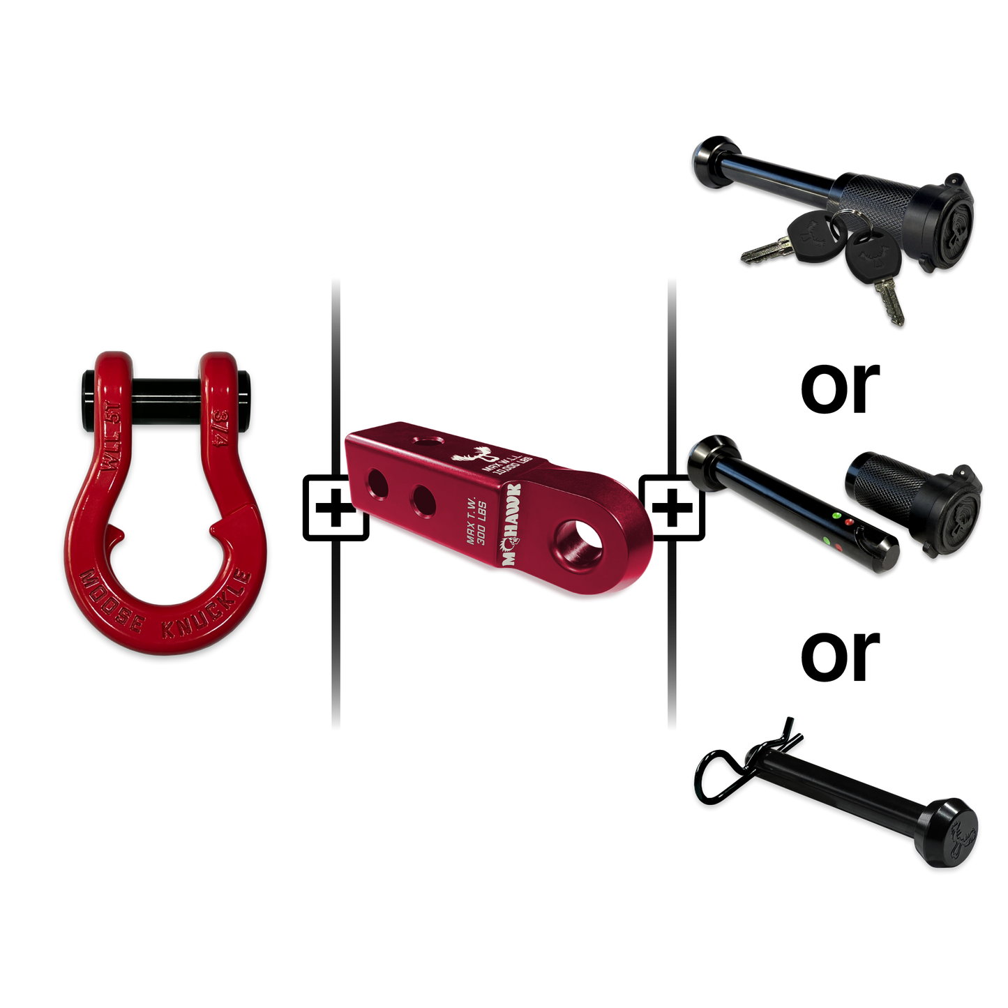Jowl® Split Shackle® 3/4 Mohawk Receiver 2.0 Hitch Pin Bundle