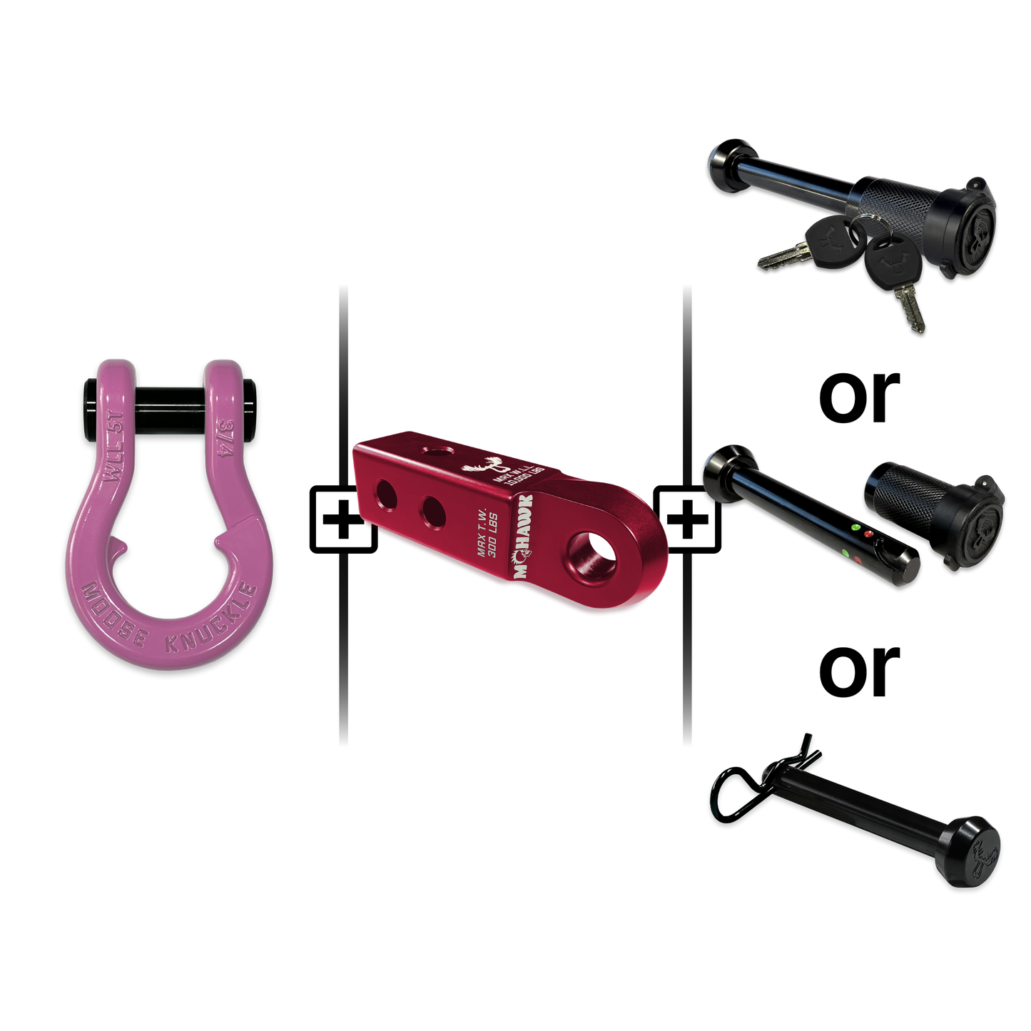 Jowl® Split Shackle® 3/4 Mohawk Receiver 2.0 Hitch Pin Bundle