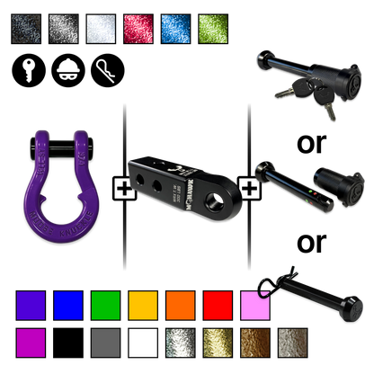 Jowl 3/4 Shackle Mohawk Receiver 2.0 Hitch Pin Bundle