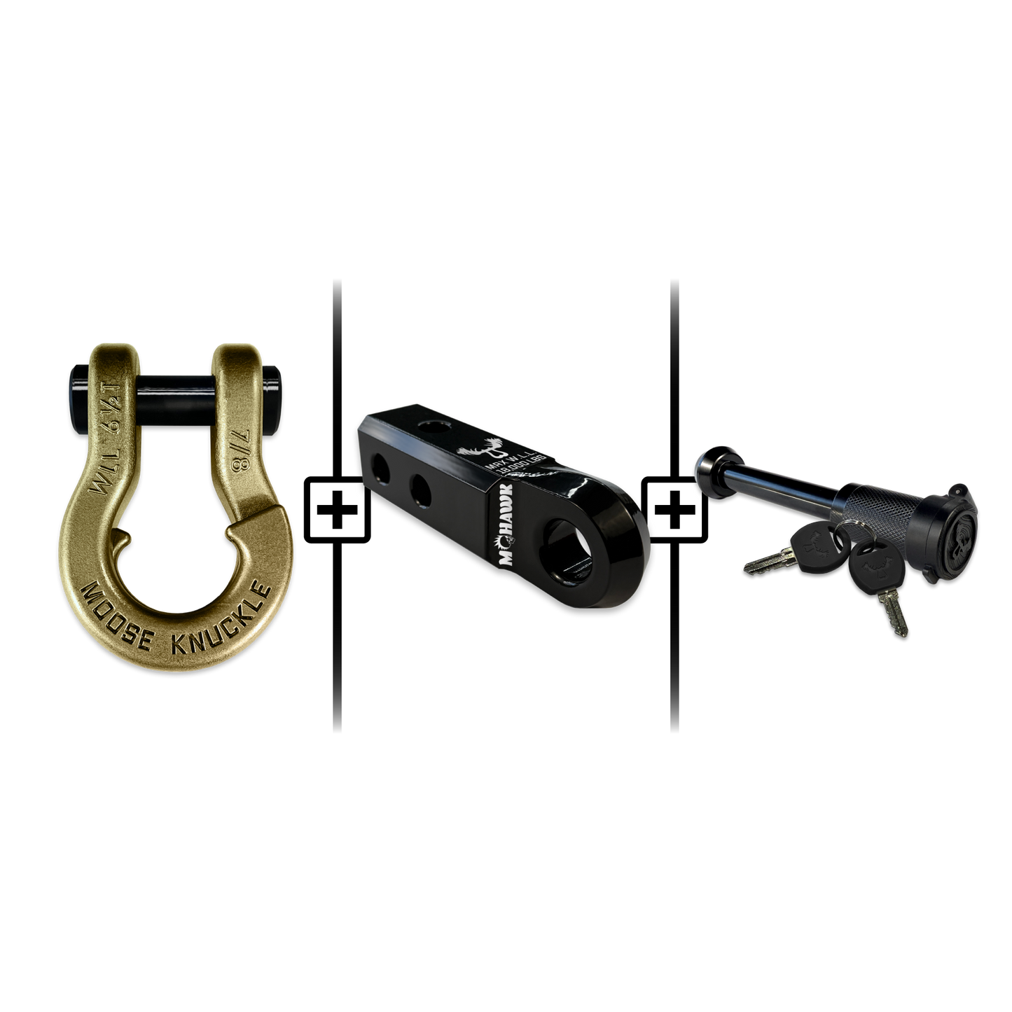 Jowl® Split Shackle® 7/8 Mohawk Receiver 2.0 x 7/8 Hitch Pin Bundle
