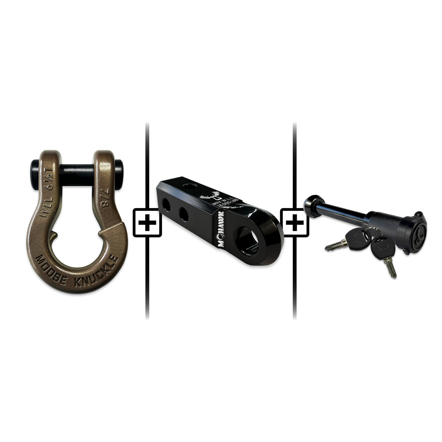 Jowl® Split Shackle® 7/8 Mohawk Receiver 2.0 x 7/8 Hitch Pin Bundle