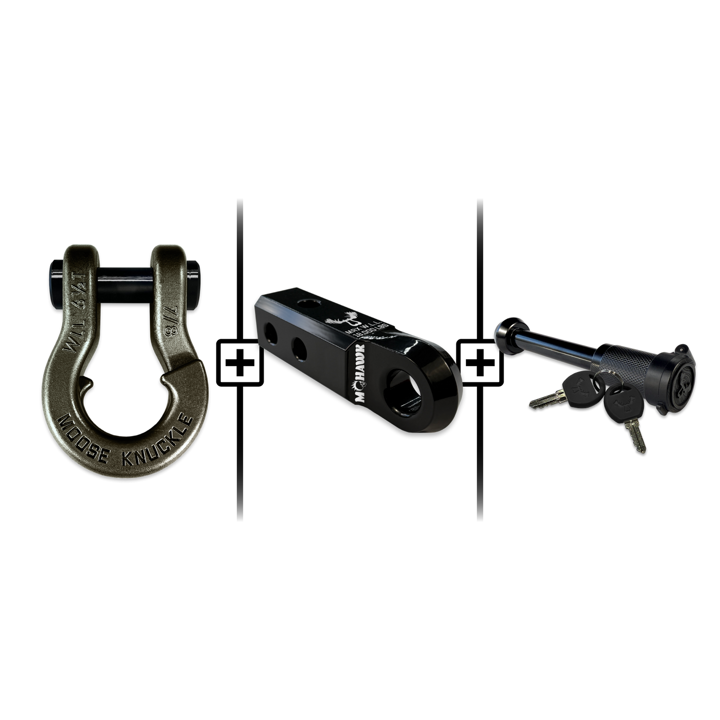 Jowl® Split Shackle® 7/8 Mohawk Receiver 2.0 x 7/8 Hitch Pin Bundle