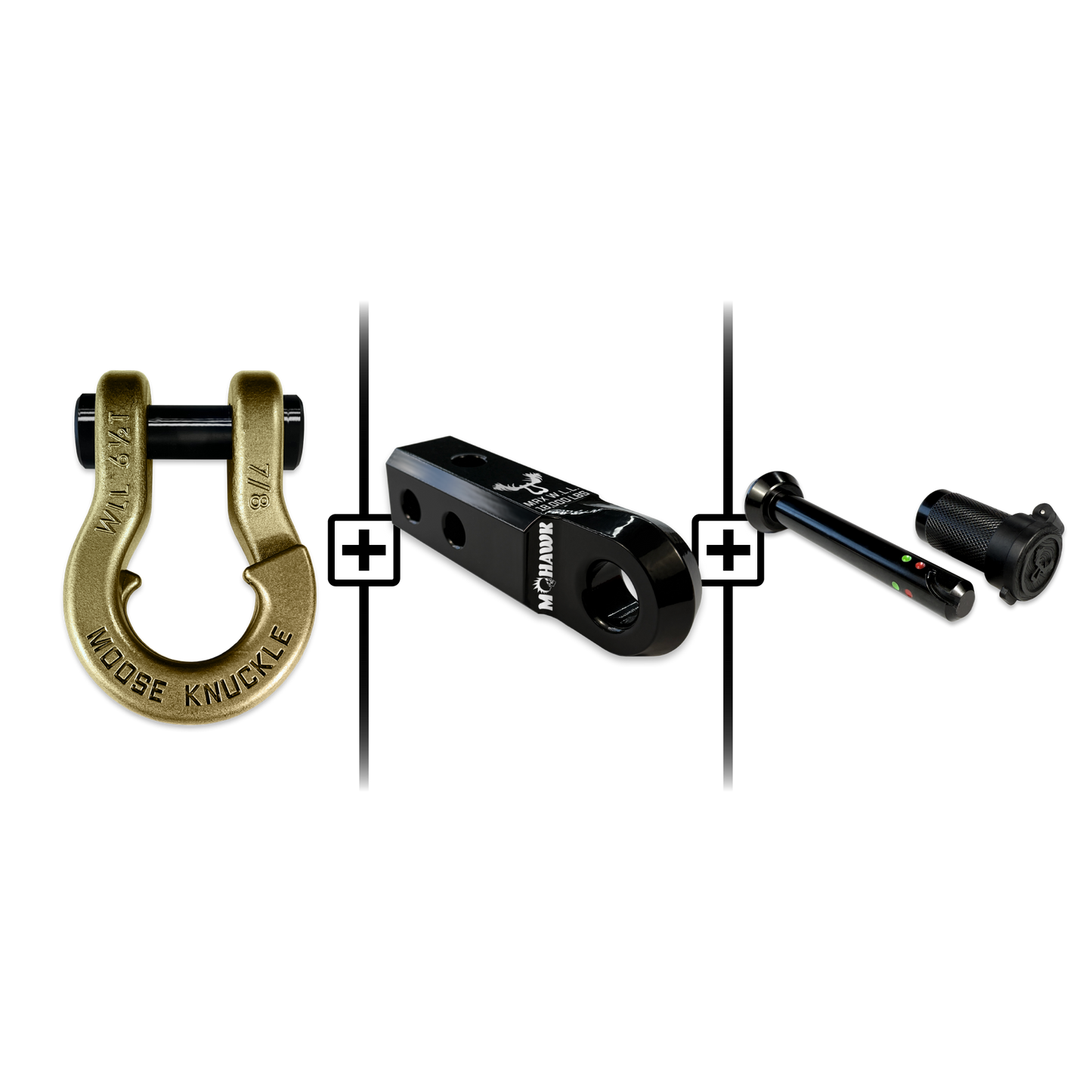 Jowl® Split Shackle® 7/8 Mohawk Receiver 2.0 x 7/8 Hitch Pin Bundle