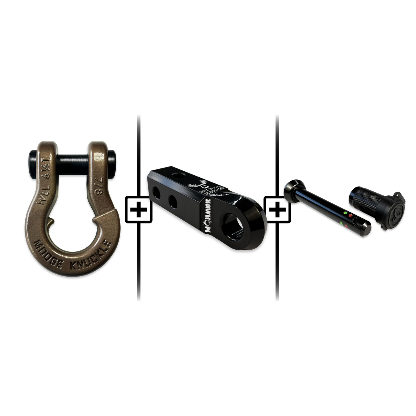 Jowl® Split Shackle® 7/8 Mohawk Receiver 2.0 x 7/8 Hitch Pin Bundle
