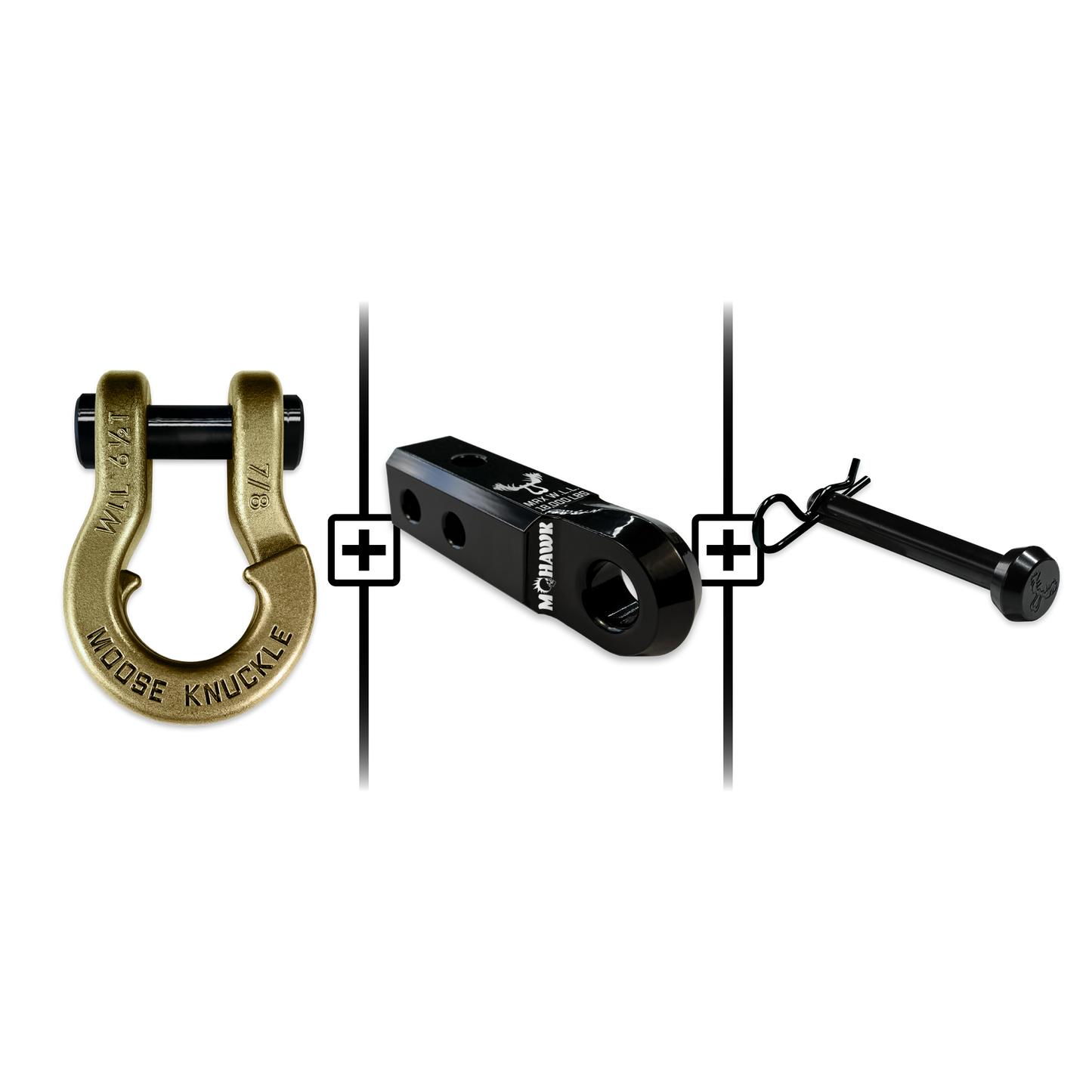 Jowl® Split Shackle® 7/8 Mohawk Receiver 2.0 x 7/8 Hitch Pin Bundle