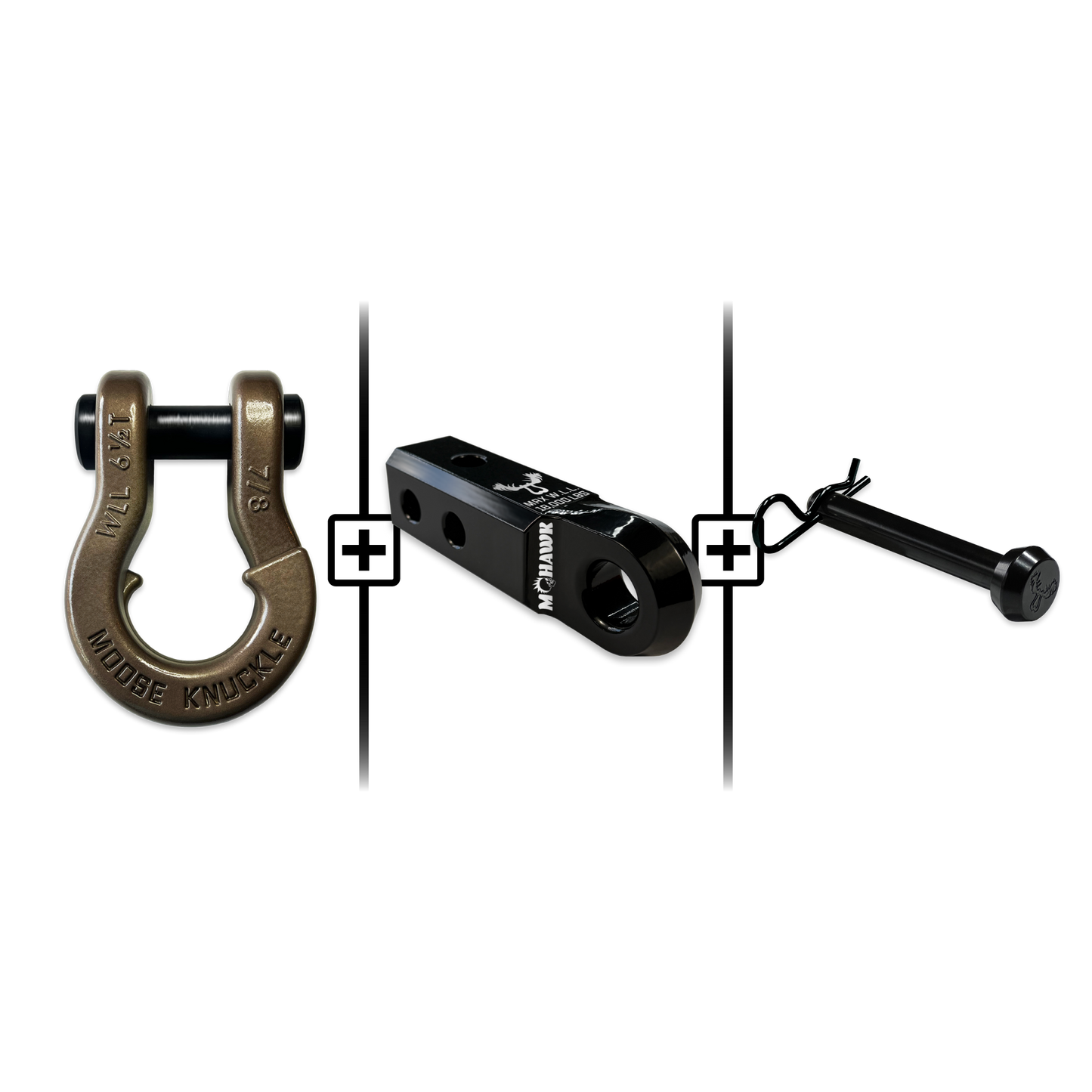 Jowl® Split Shackle® 7/8 Mohawk Receiver 2.0 x 7/8 Hitch Pin Bundle