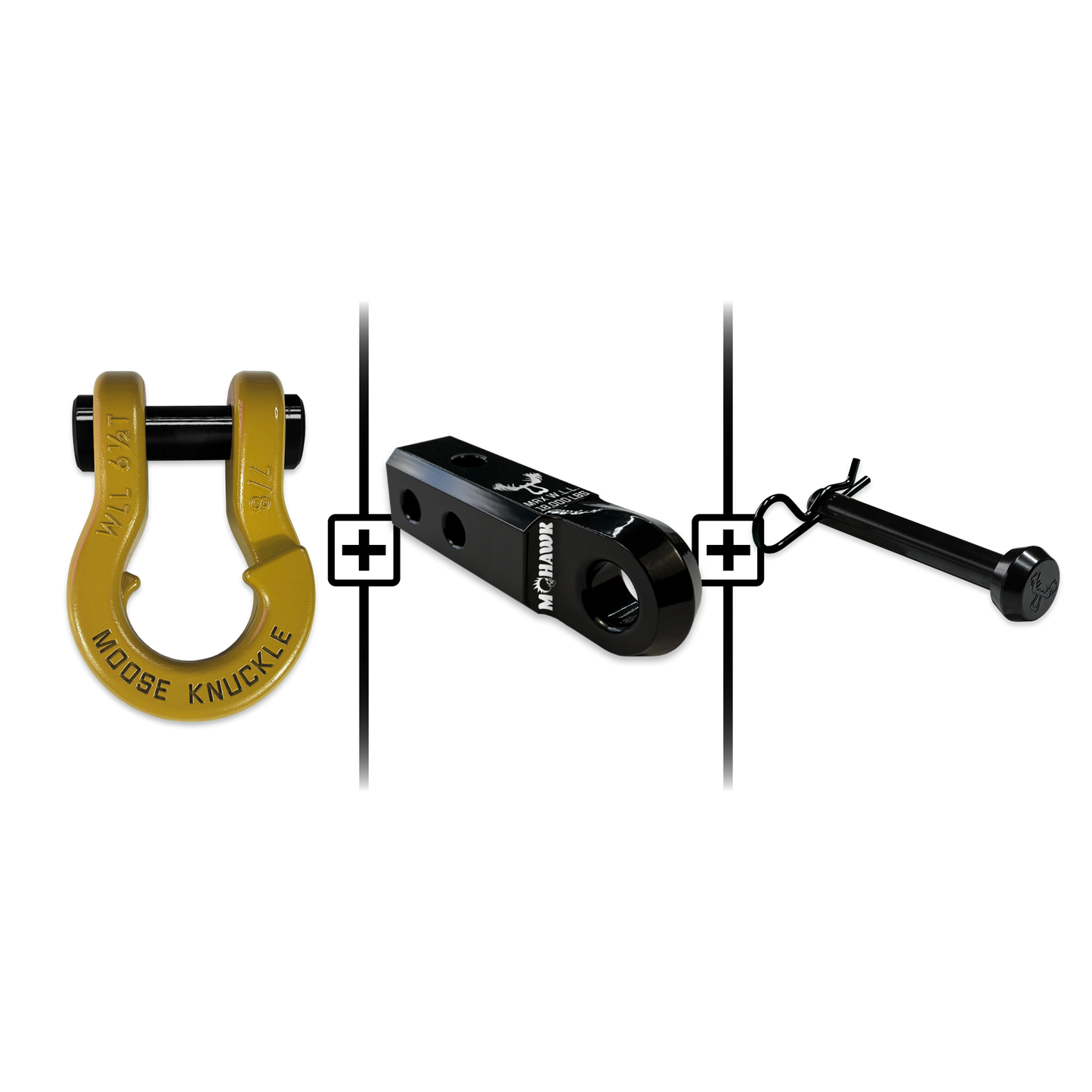 Jowl® Split Shackle® 7/8 Mohawk Receiver 2.0 x 7/8 Hitch Pin Bundle