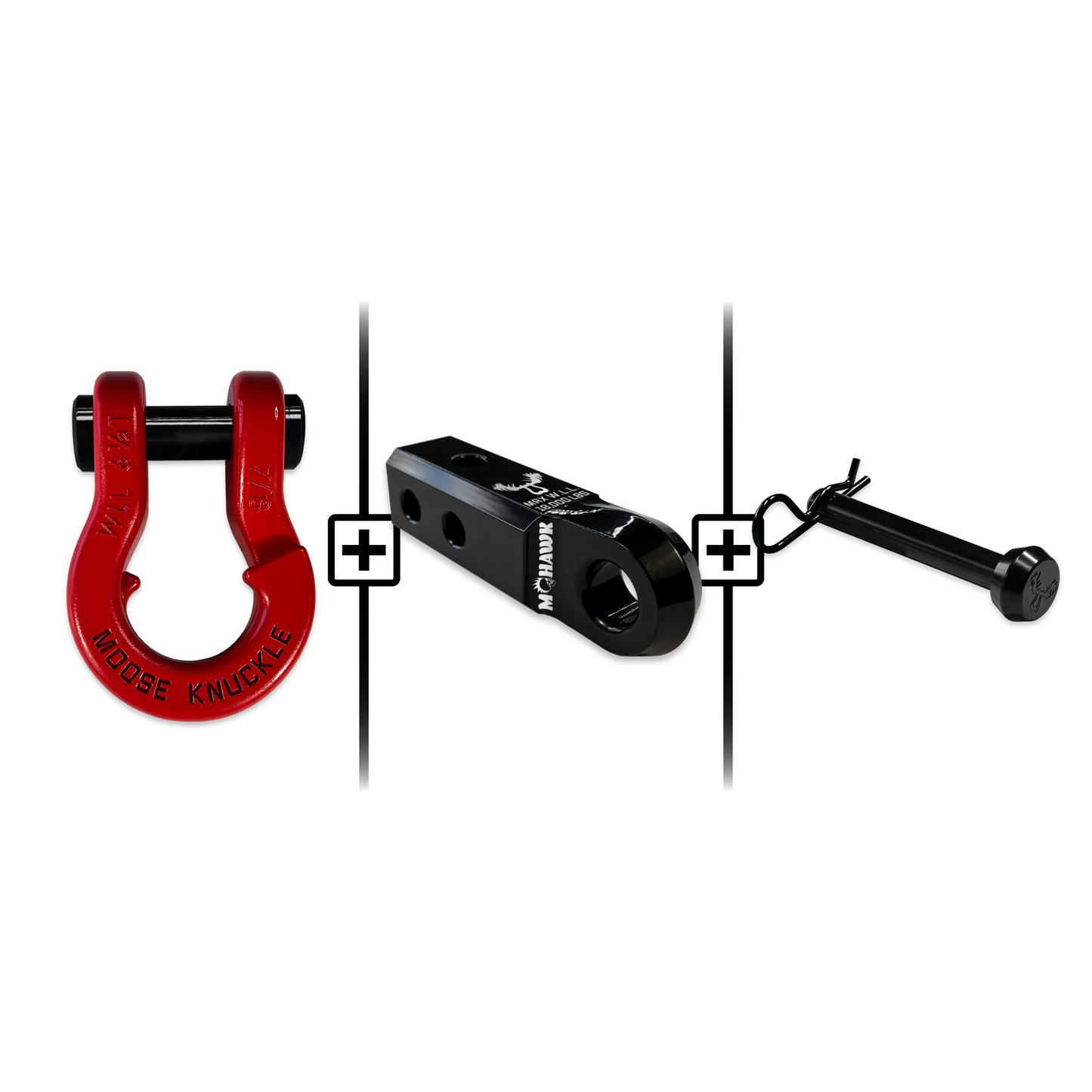 Jowl® Split Shackle® 7/8 Mohawk Receiver 2.0 x 7/8 Hitch Pin Bundle