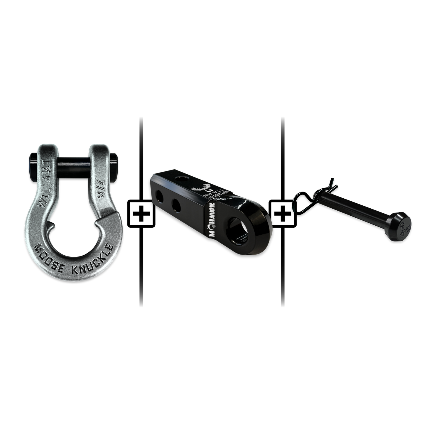 Jowl® Split Shackle® 7/8 Mohawk Receiver 2.0 x 7/8 Hitch Pin Bundle