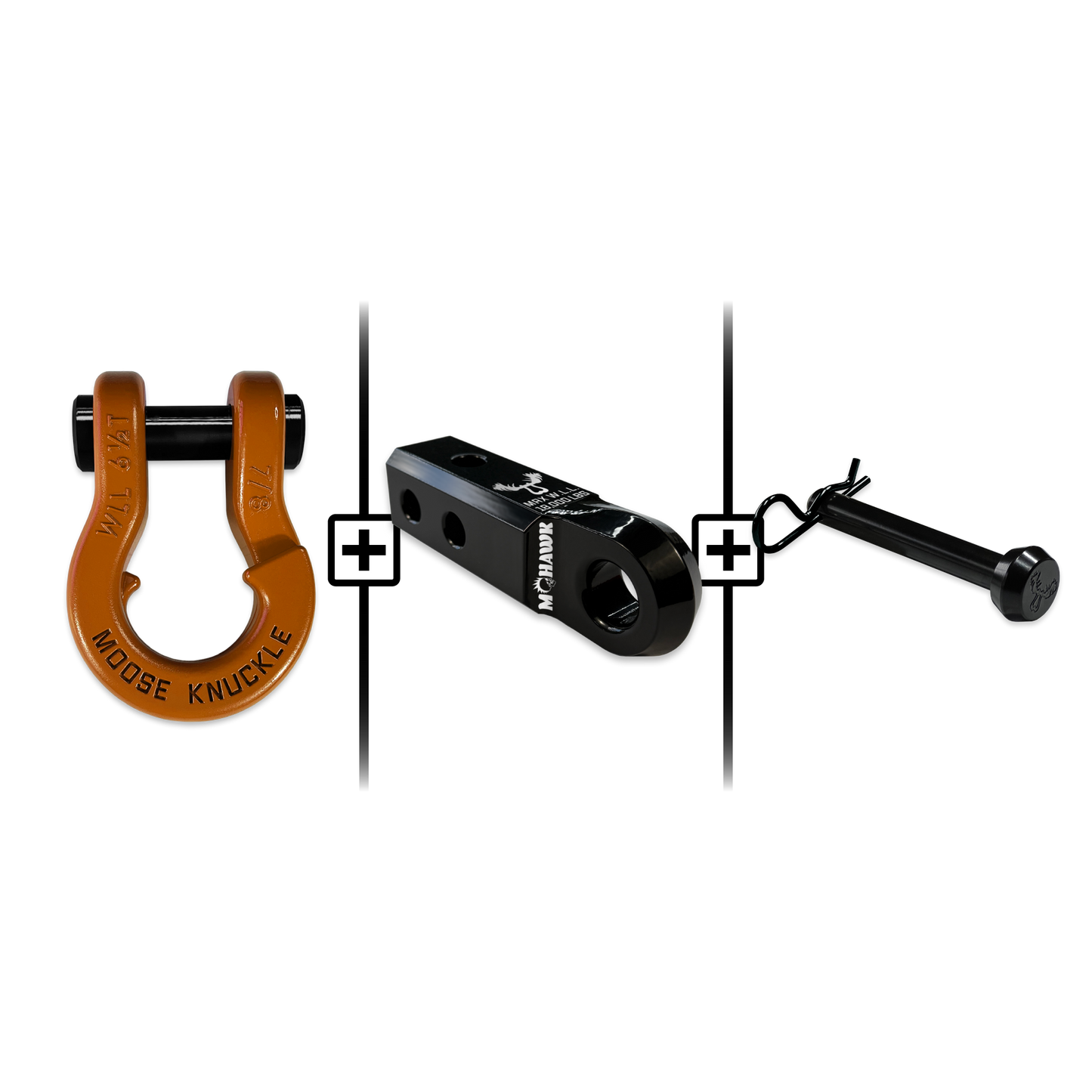 Jowl® Split Shackle® 7/8 Mohawk Receiver 2.0 x 7/8 Hitch Pin Bundle