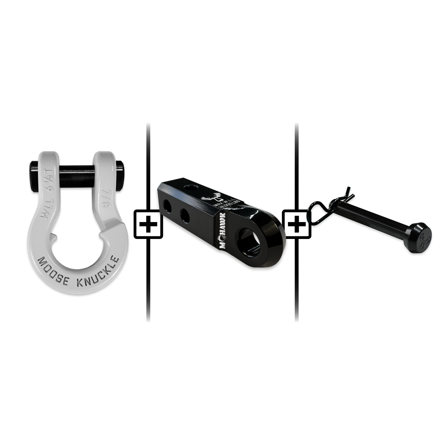 Jowl® Split Shackle® 7/8 Mohawk Receiver 2.0 x 7/8 Hitch Pin Bundle