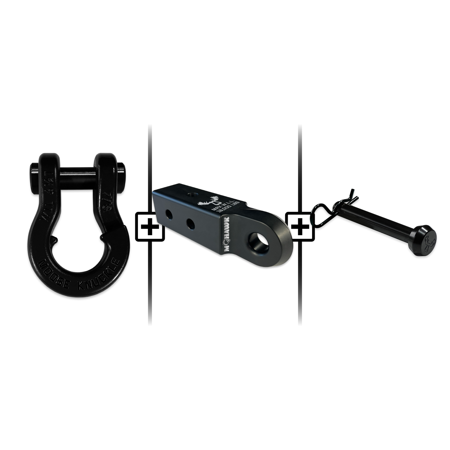Jowl® 7/8 Split Shackle® Mohawk 2.5 x 7/8 Receiver and Hitch Pin Bundle
