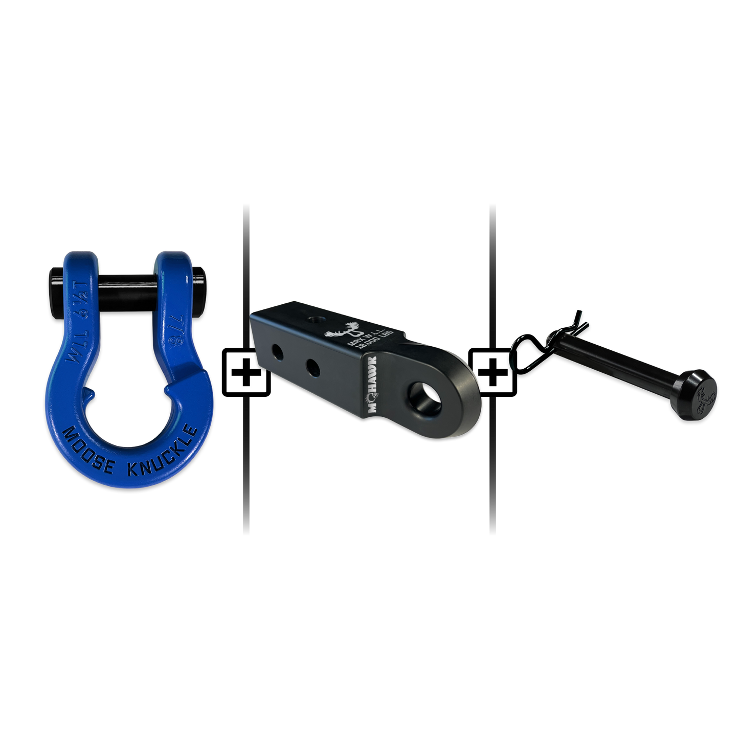 Jowl® 7/8 Split Shackle® Mohawk 2.5 x 7/8 Receiver and Hitch Pin Bundle