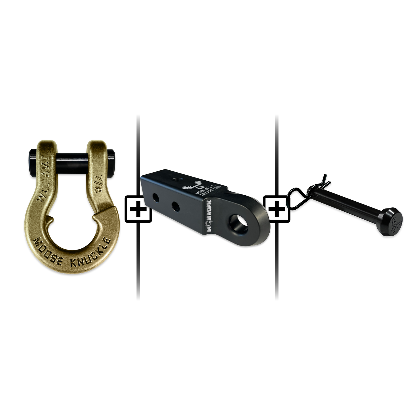 Jowl® 7/8 Split Shackle® Mohawk 2.5 x 7/8 Receiver and Hitch Pin Bundle