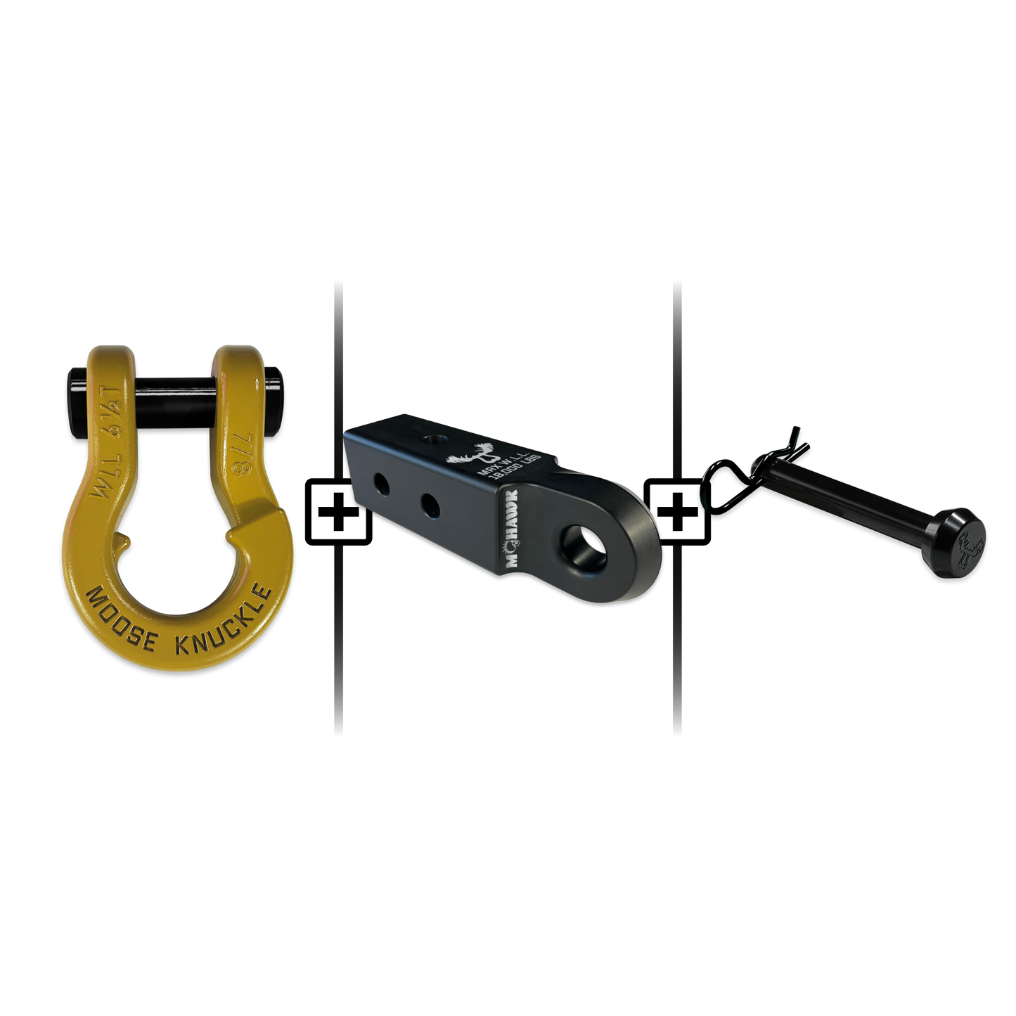 Jowl® 7/8 Split Shackle® Mohawk 2.5 x 7/8 Receiver and Hitch Pin Bundle