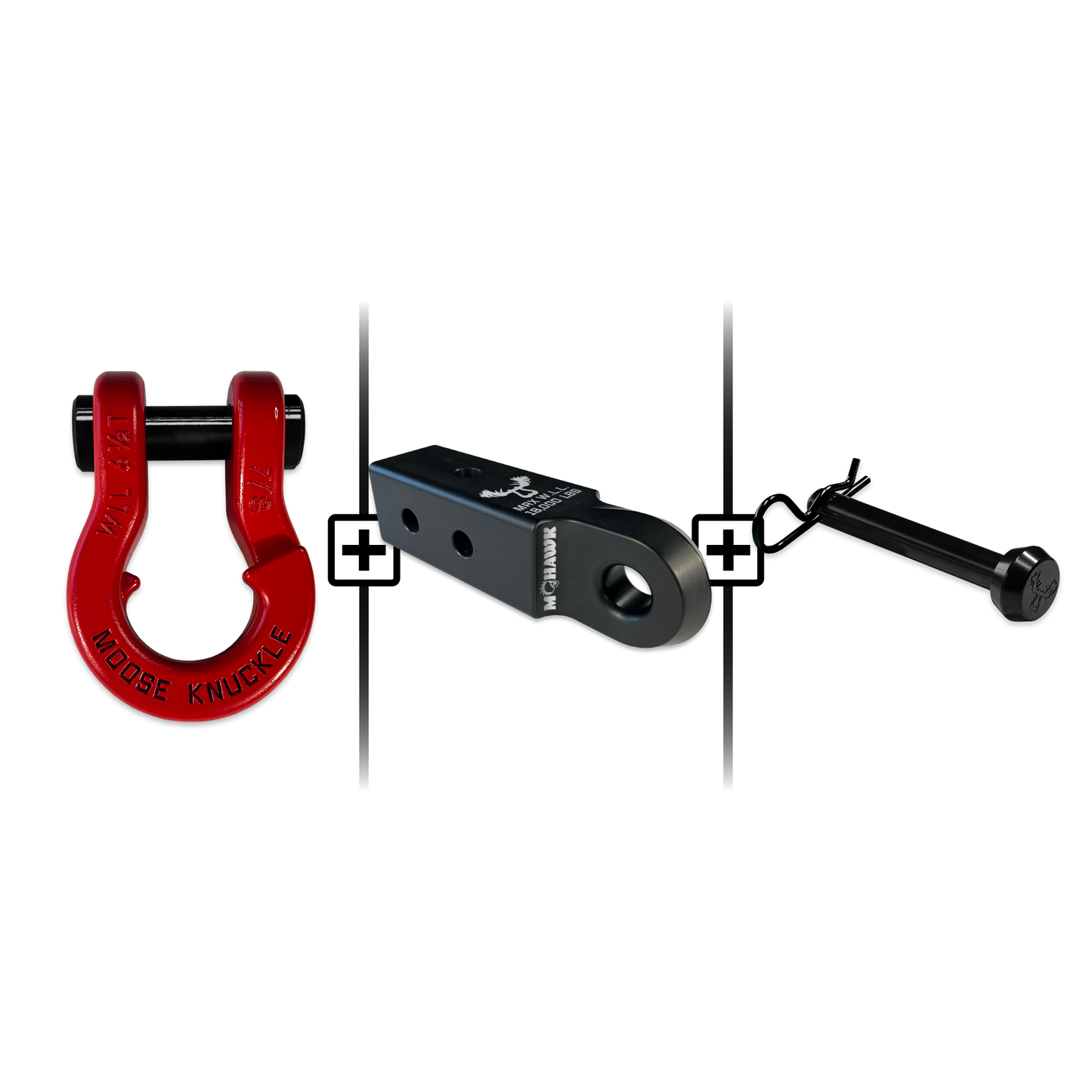 Jowl® 7/8 Split Shackle® Mohawk 2.5 x 7/8 Receiver and Hitch Pin Bundle