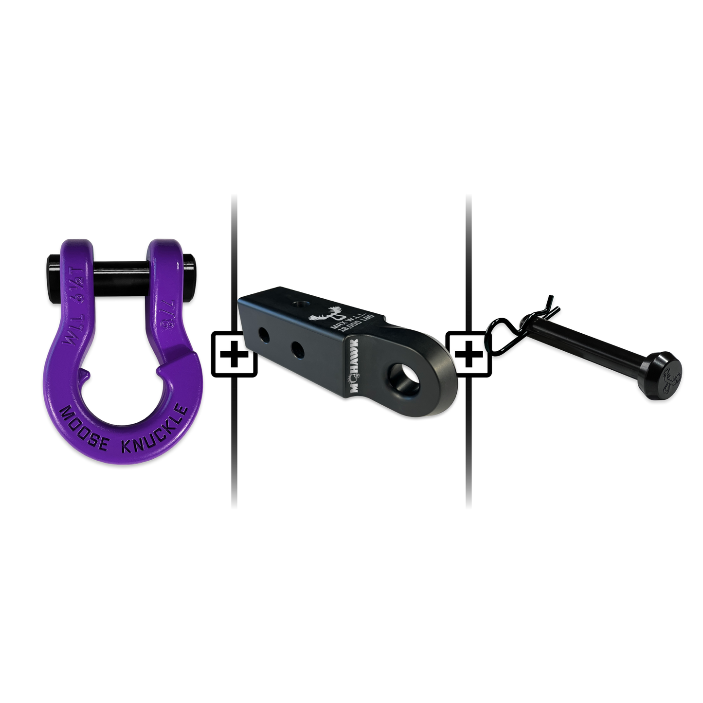 Jowl® 7/8 Split Shackle® Mohawk 2.5 x 7/8 Receiver and Hitch Pin Bundle