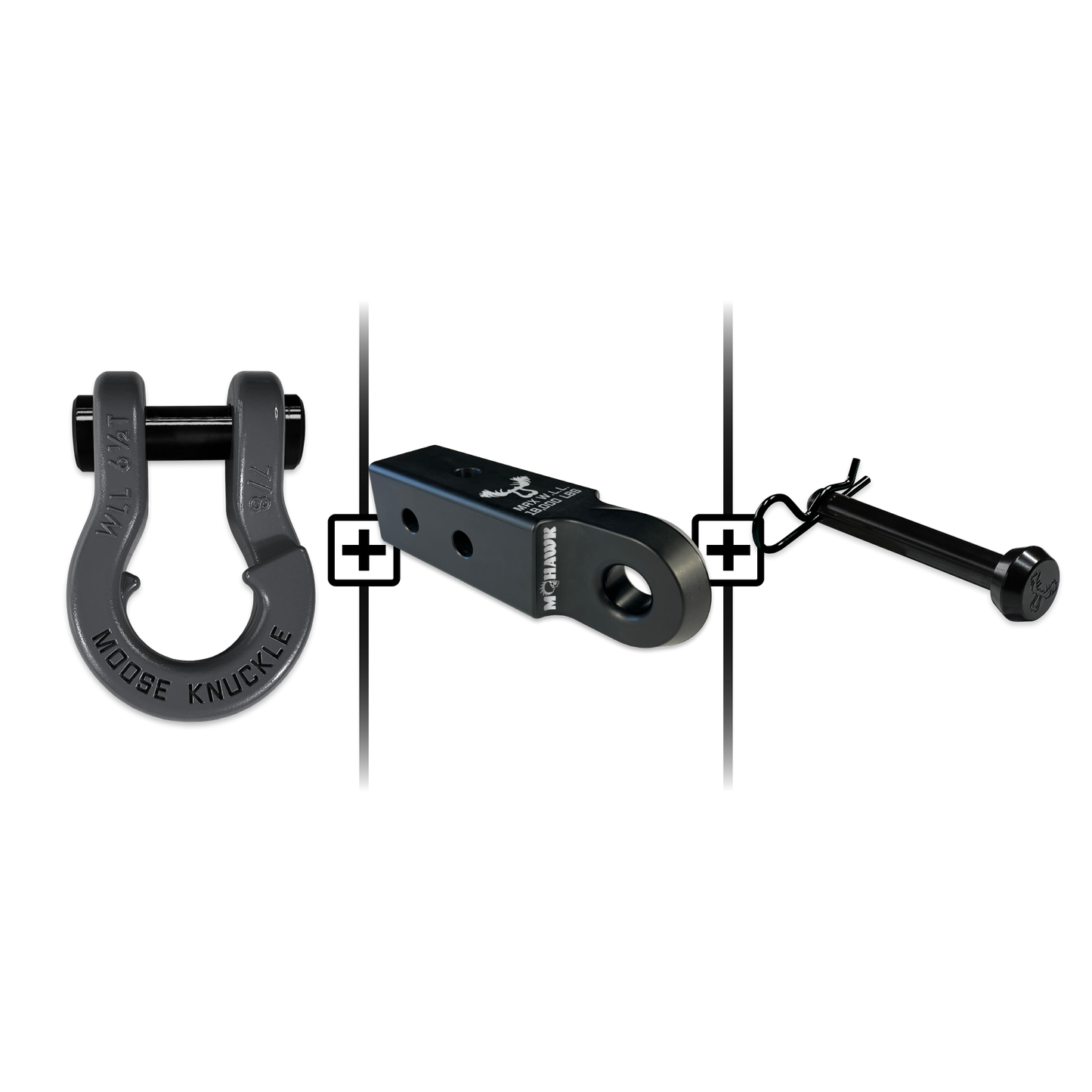 Jowl® 7/8 Split Shackle® Mohawk 2.5 x 7/8 Receiver and Hitch Pin Bundle
