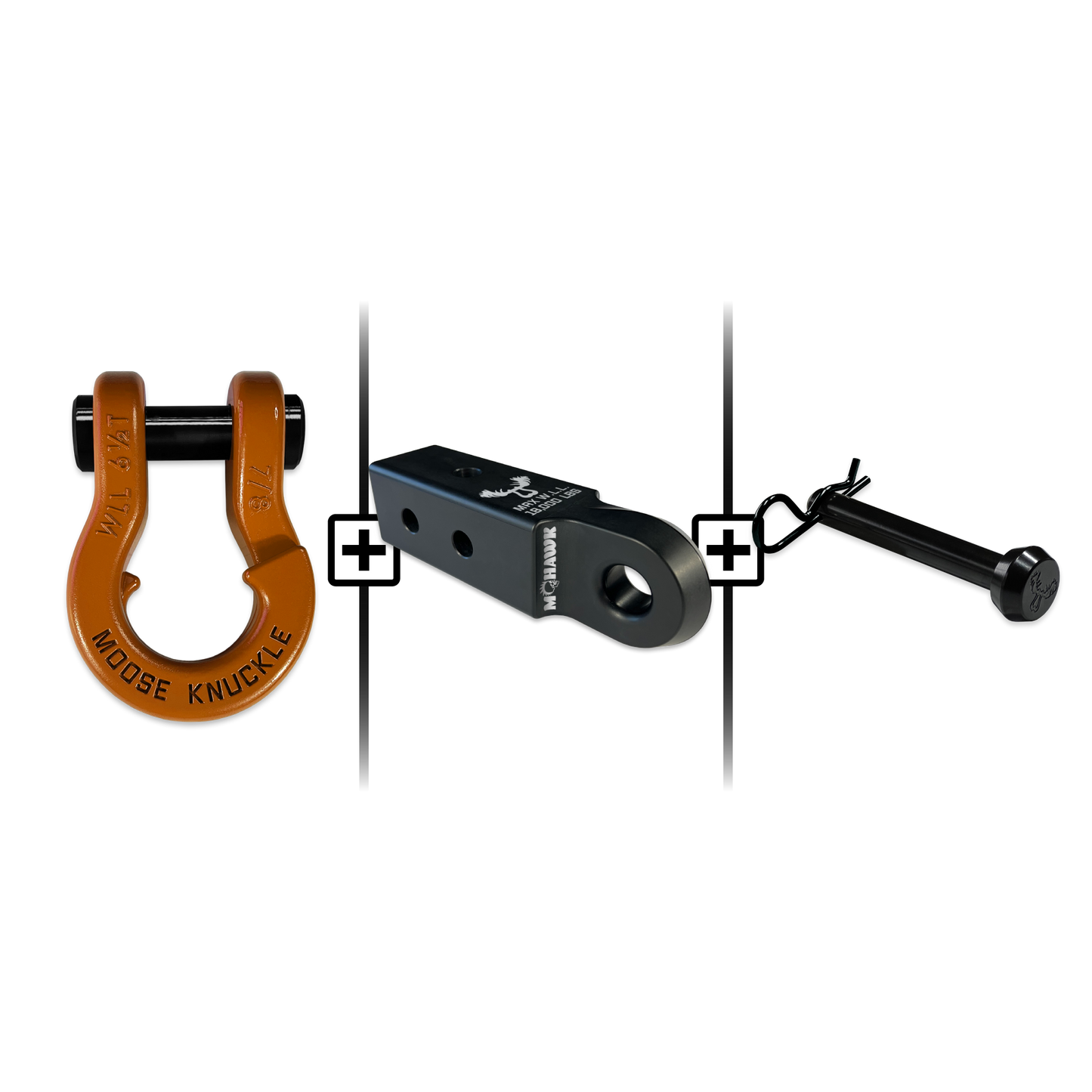 Jowl® 7/8 Split Shackle® Mohawk 2.5 x 7/8 Receiver and Hitch Pin Bundle