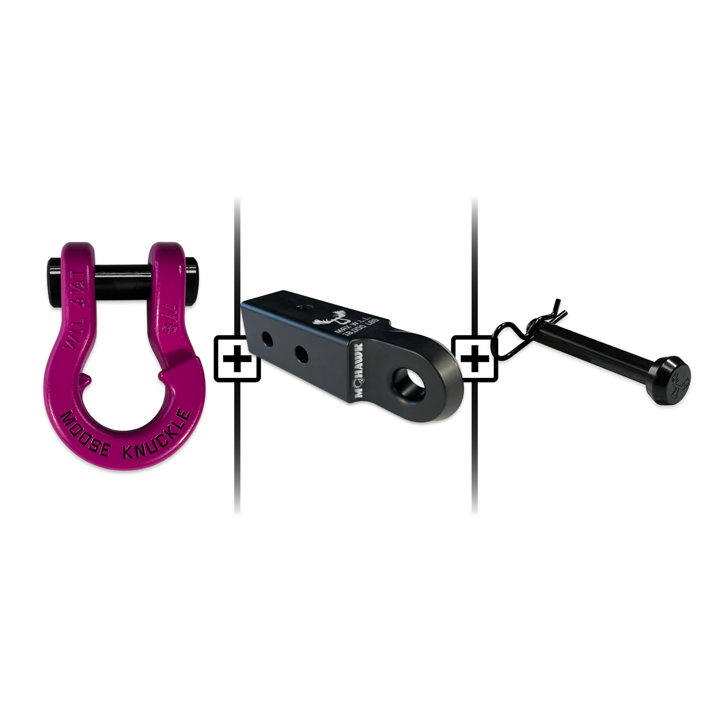 Jowl® 7/8 Split Shackle® Mohawk 2.5 x 7/8 Receiver and Hitch Pin Bundle