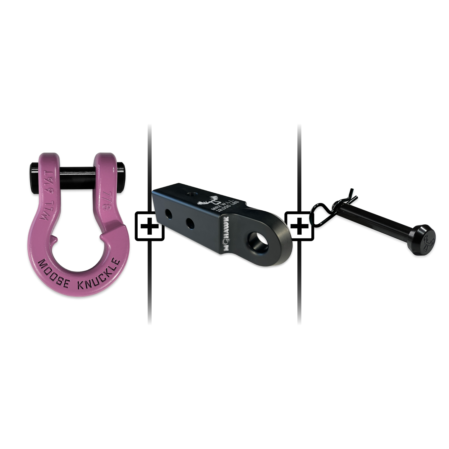 Jowl® 7/8 Split Shackle® Mohawk 2.5 x 7/8 Receiver and Hitch Pin Bundle