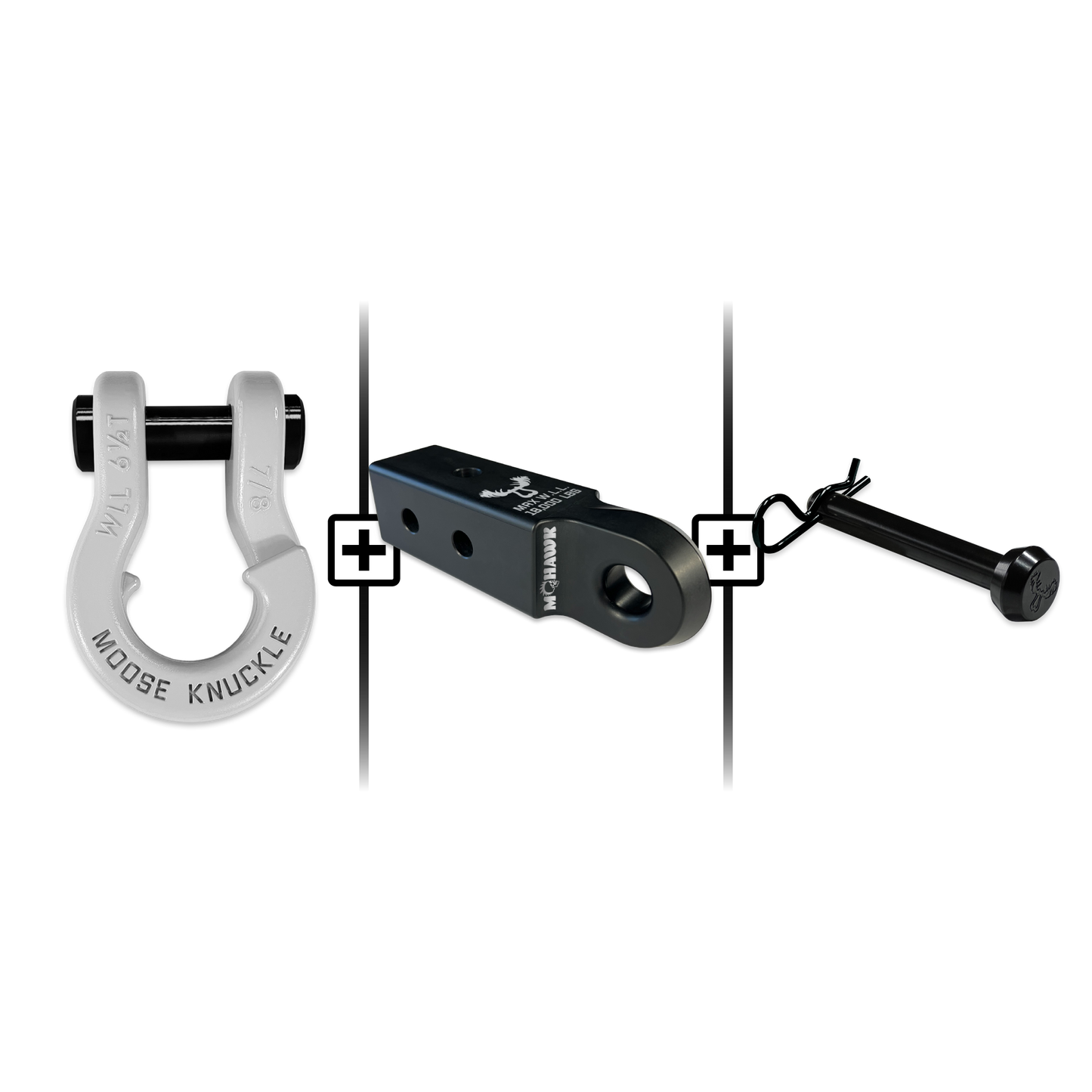 Jowl® 7/8 Split Shackle® Mohawk 2.5 x 7/8 Receiver and Hitch Pin Bundle