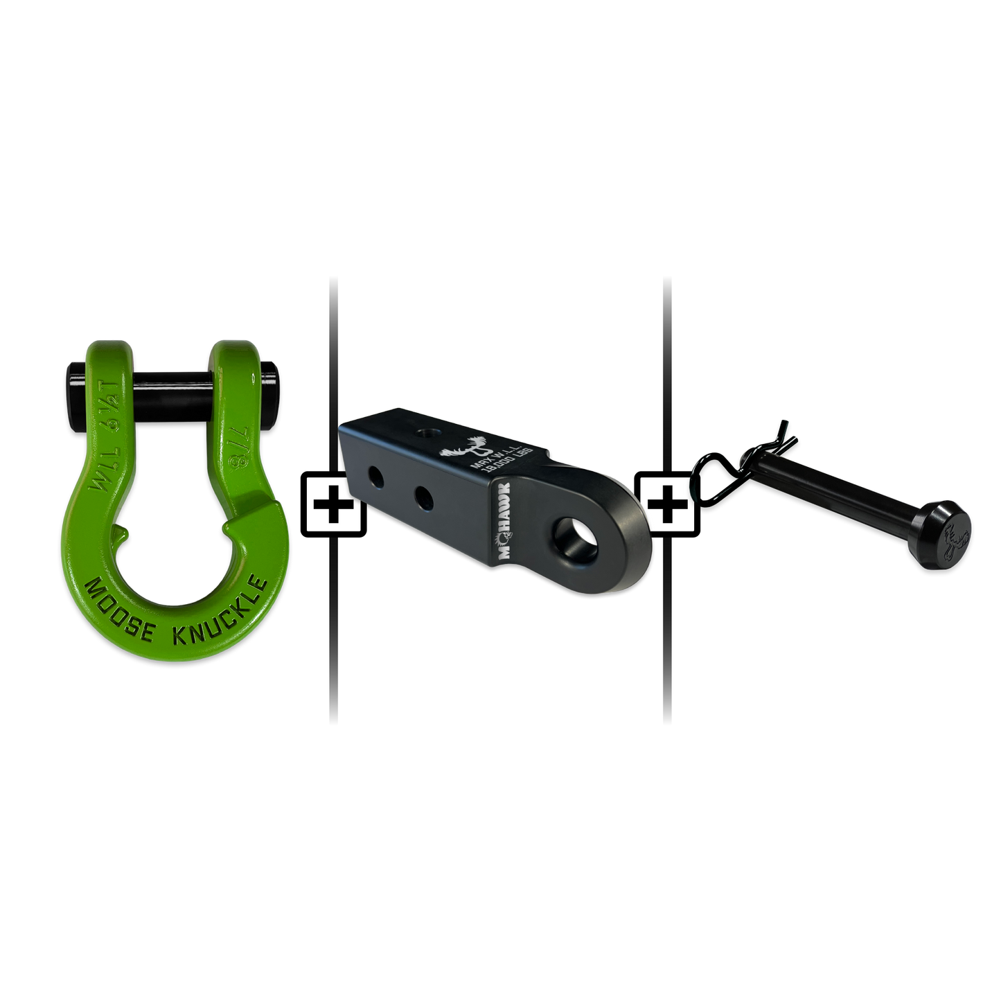 Jowl® 7/8 Split Shackle® Mohawk 2.5 x 7/8 Receiver and Hitch Pin Bundle