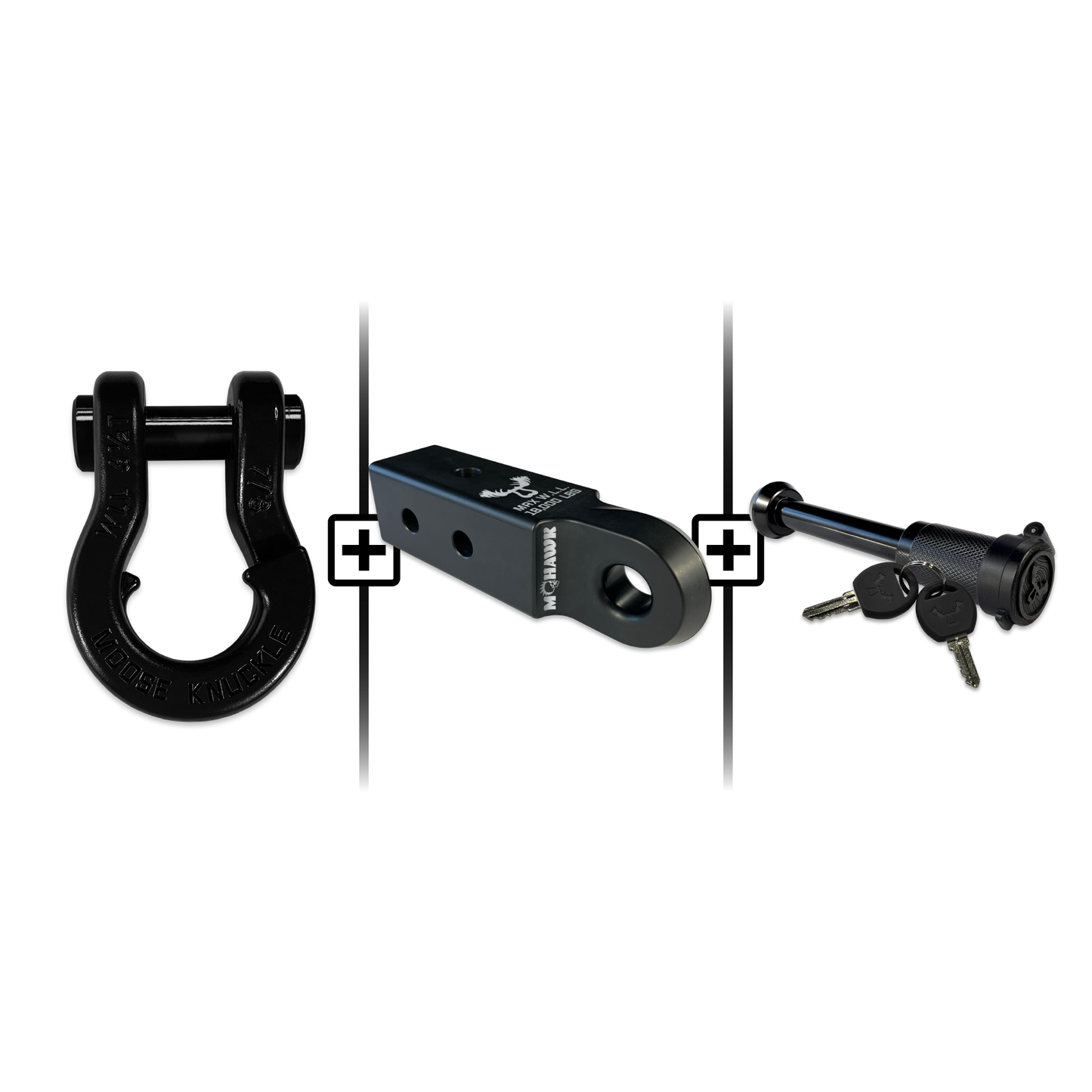 Jowl® 7/8 Split Shackle® Mohawk 2.5 x 7/8 Receiver and Hitch Pin Bundle