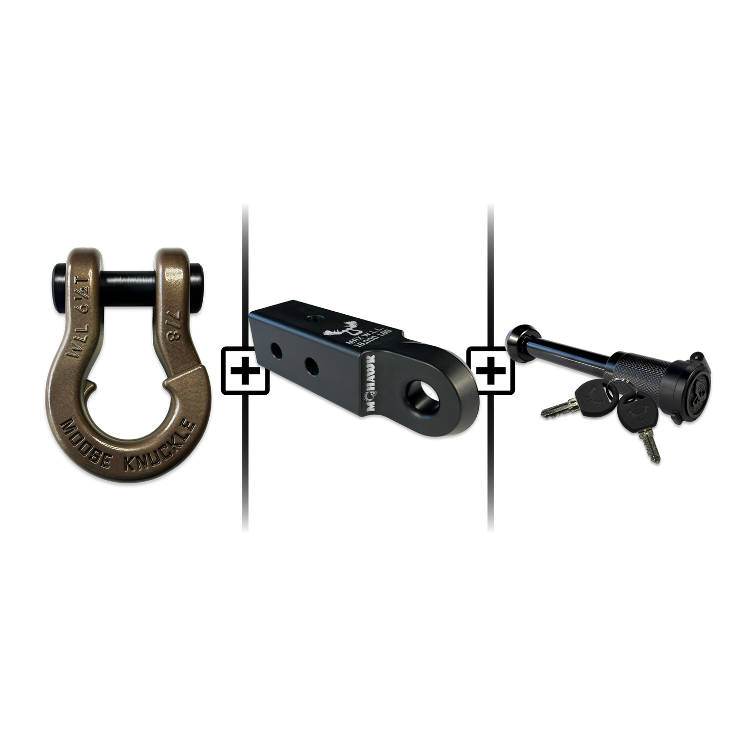 Jowl® 7/8 Split Shackle® Mohawk 2.5 x 7/8 Receiver and Hitch Pin Bundle