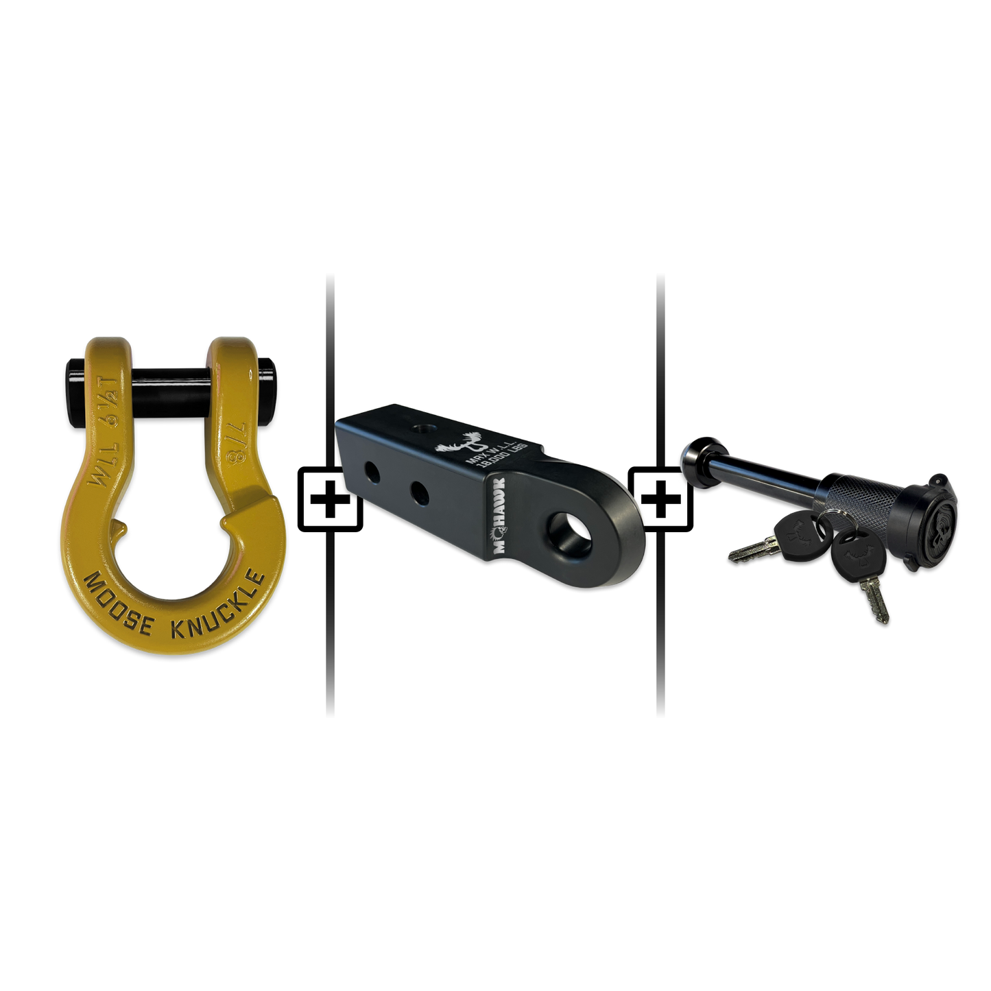 Jowl® 7/8 Split Shackle® Mohawk 2.5 x 7/8 Receiver and Hitch Pin Bundle