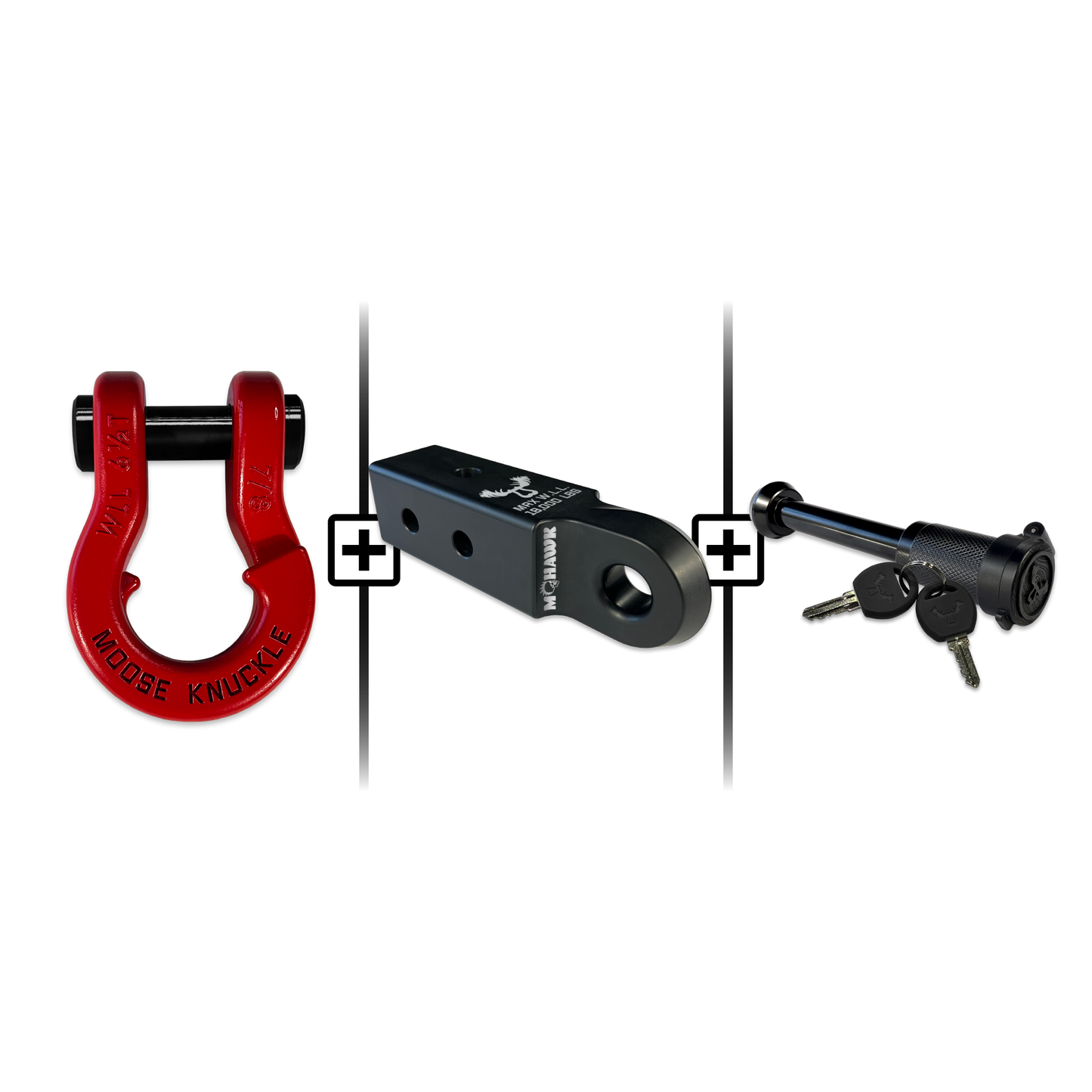 Jowl® 7/8 Split Shackle® Mohawk 2.5 x 7/8 Receiver and Hitch Pin Bundle