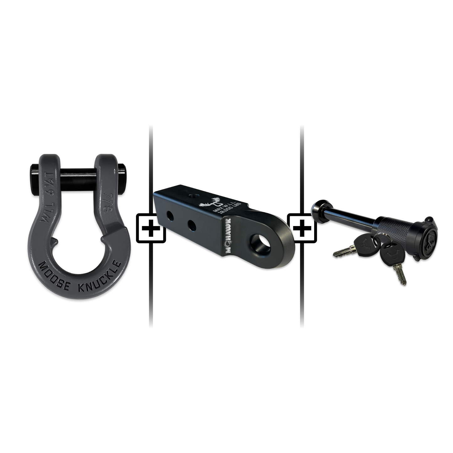 Jowl® 7/8 Split Shackle® Mohawk 2.5 x 7/8 Receiver and Hitch Pin Bundle