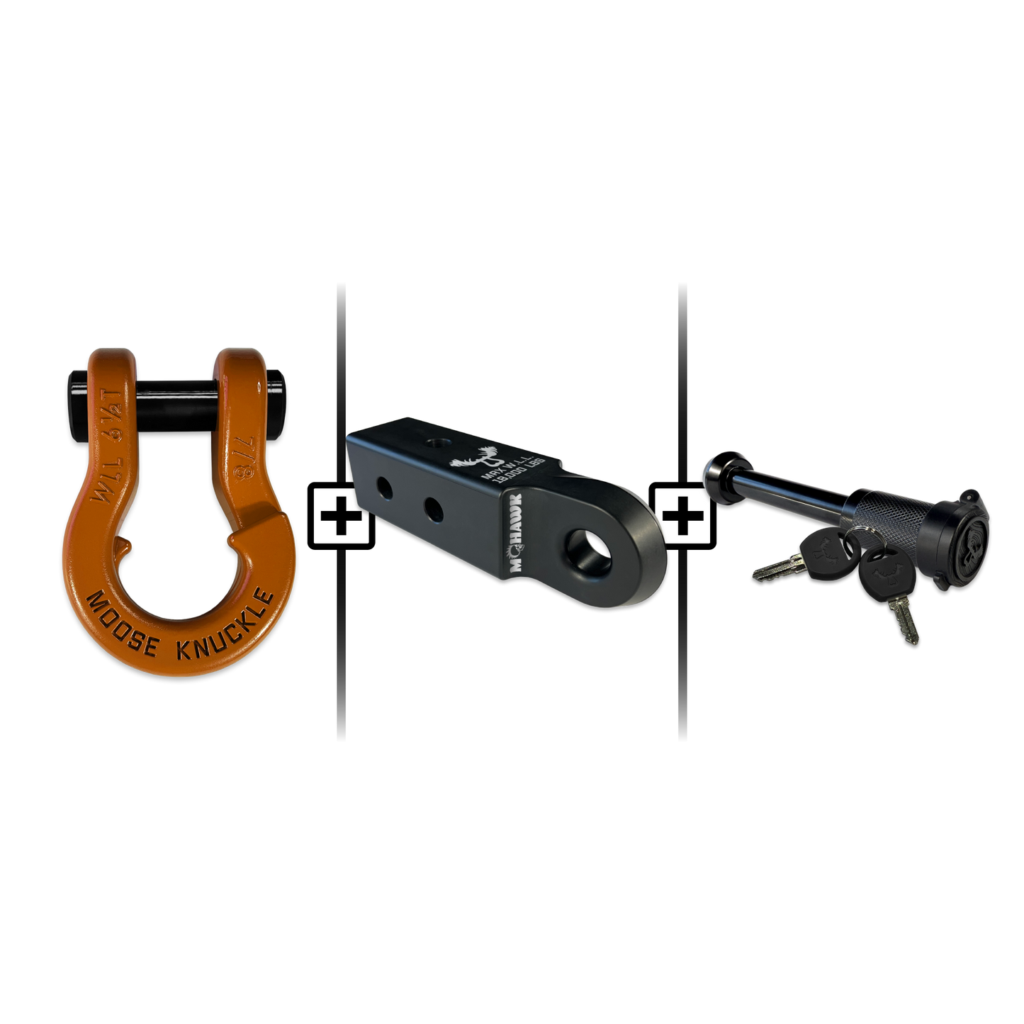 Jowl® 7/8 Split Shackle® Mohawk 2.5 x 7/8 Receiver and Hitch Pin Bundle