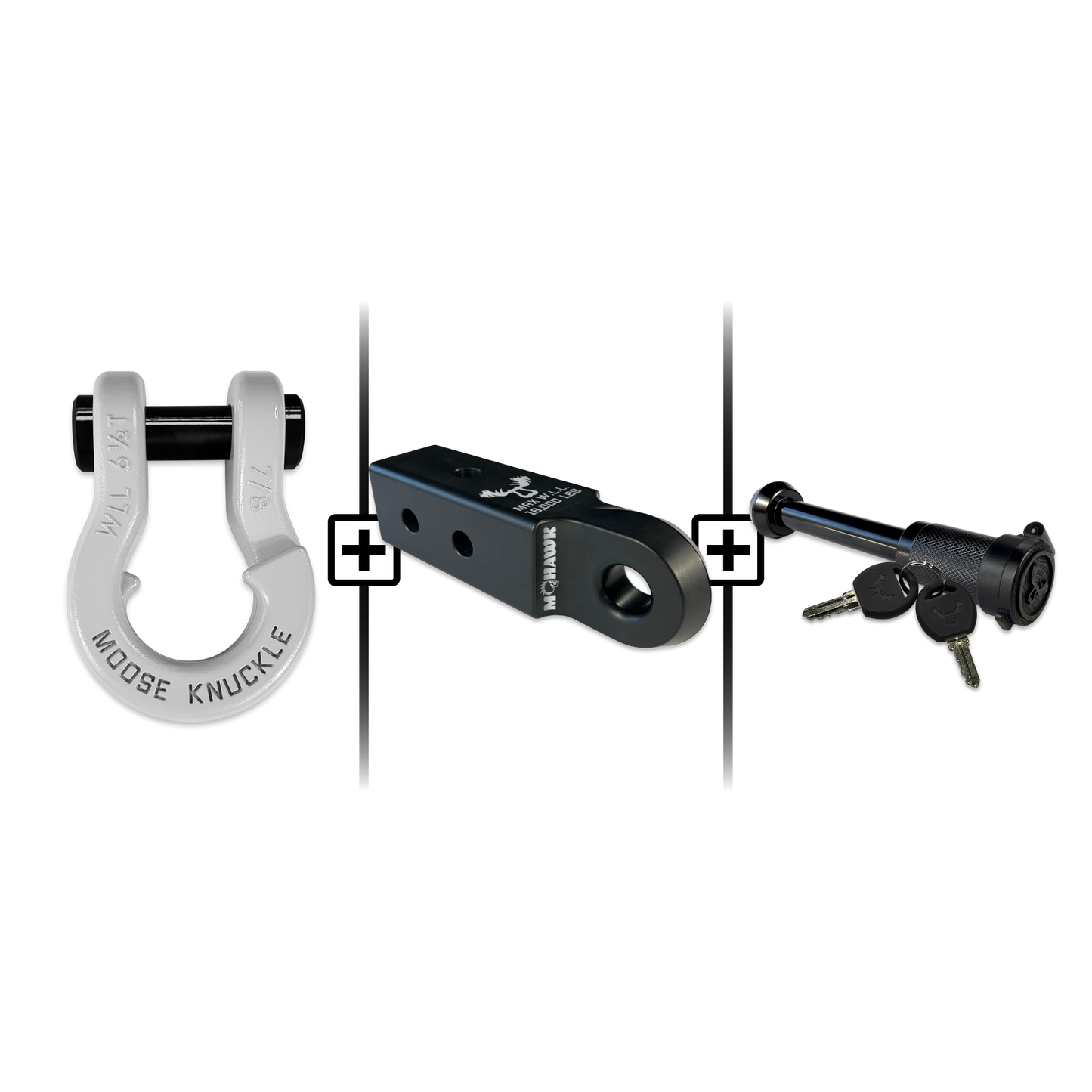 Jowl® 7/8 Split Shackle® Mohawk 2.5 x 7/8 Receiver and Hitch Pin Bundle
