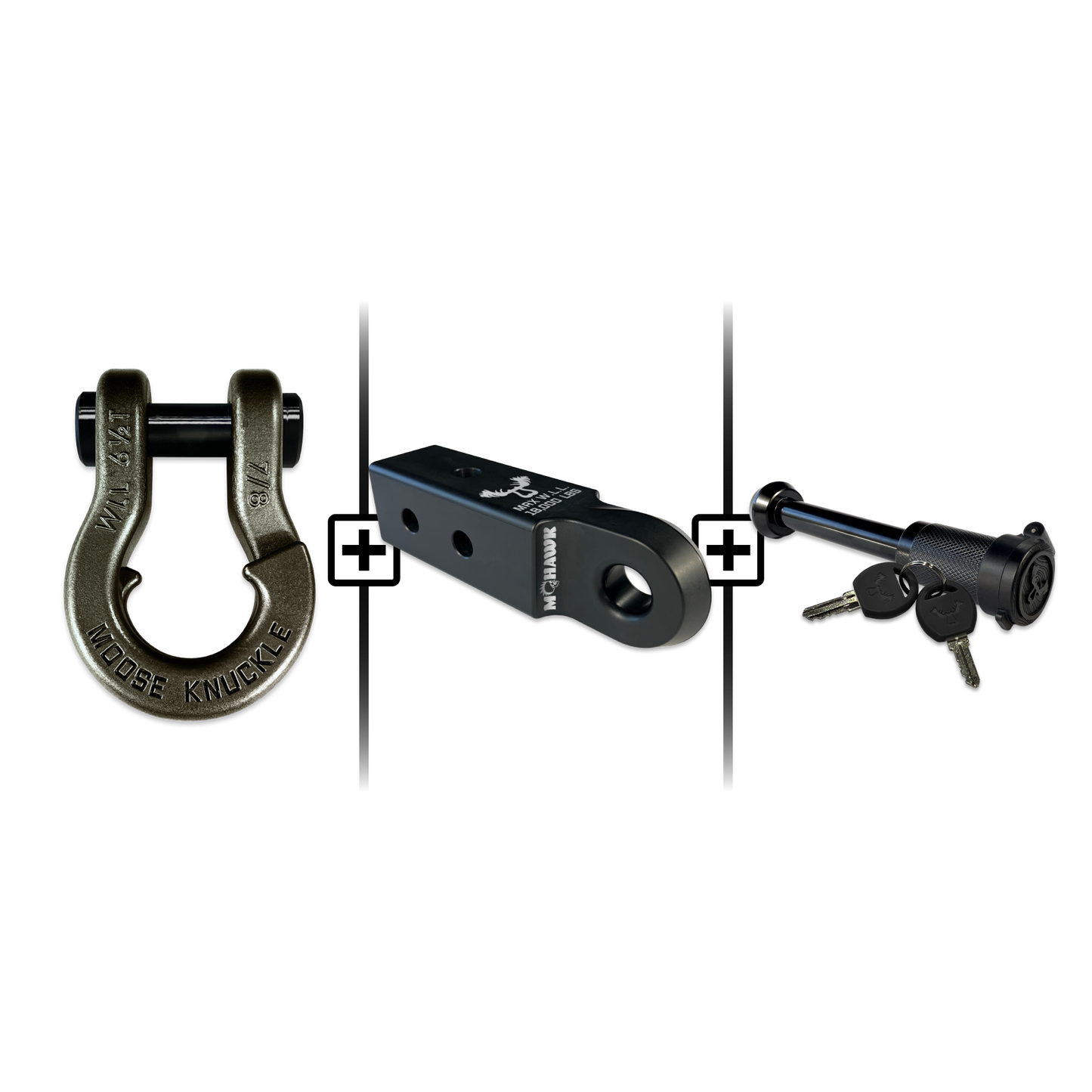 Jowl® 7/8 Split Shackle® Mohawk 2.5 x 7/8 Receiver and Hitch Pin Bundle