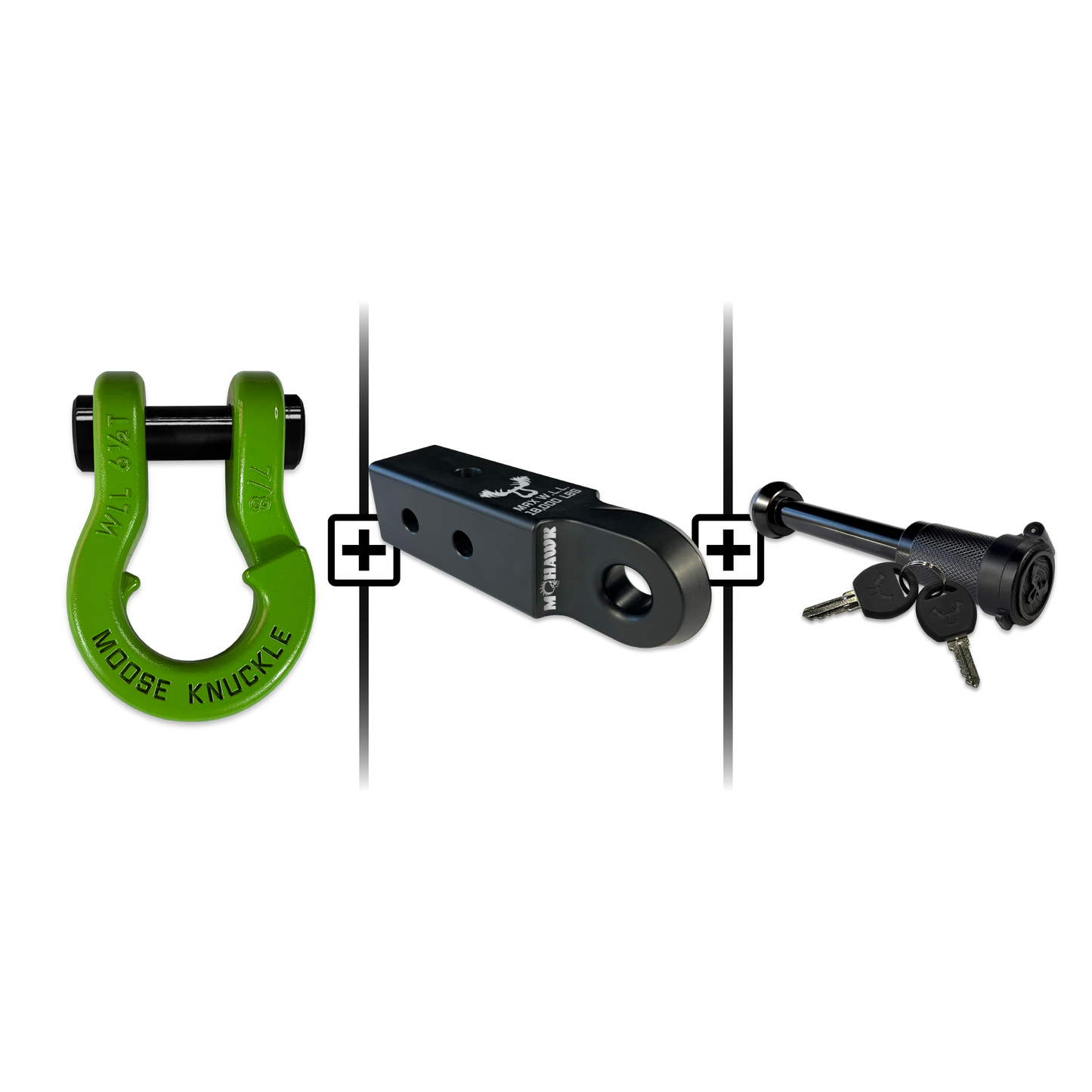 Jowl® 7/8 Split Shackle® Mohawk 2.5 x 7/8 Receiver and Hitch Pin Bundle